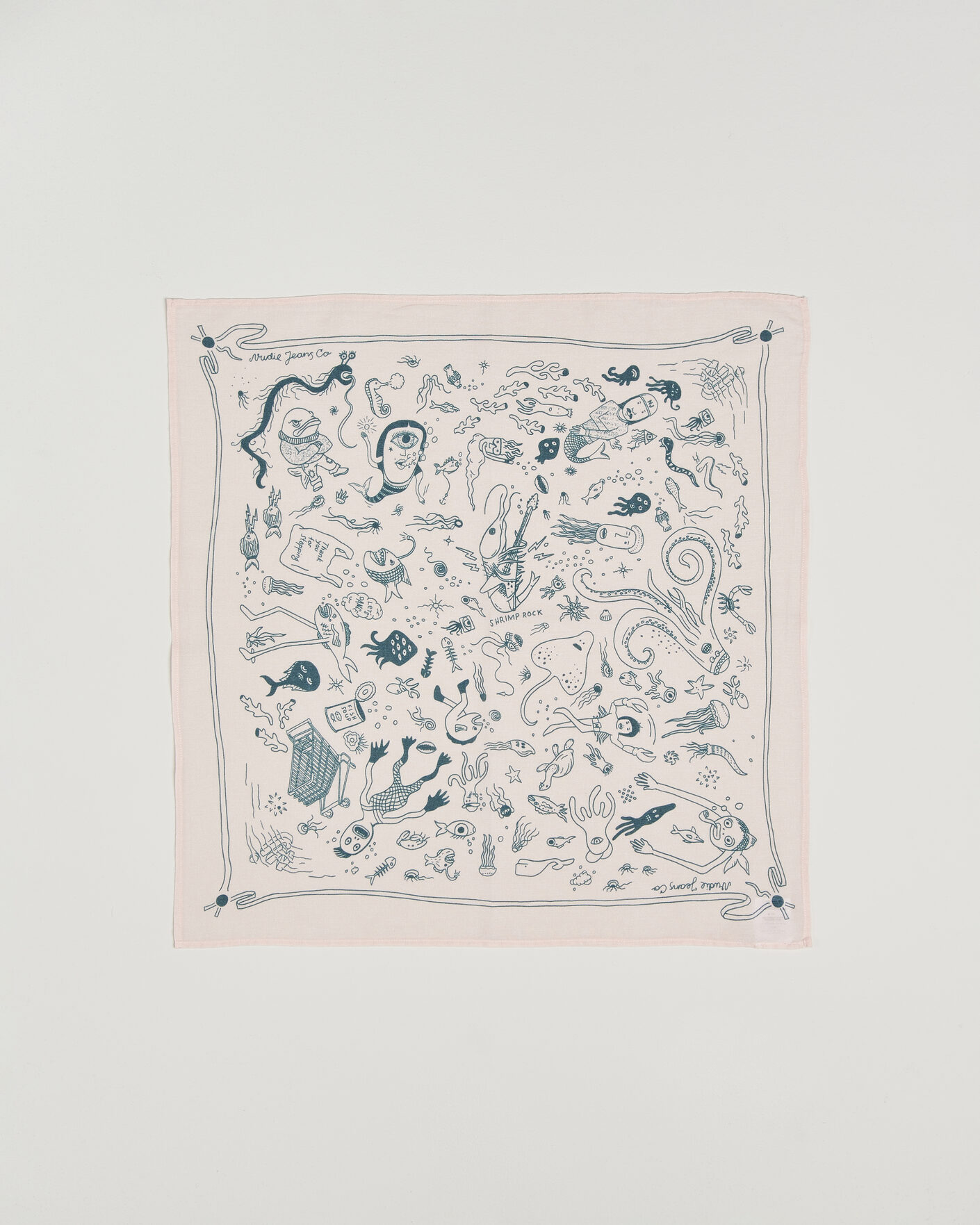 Herren | Nudie Jeans Ingrid Printed Bandana Pink | Nudie Jeans | Ingrid Printed Bandana Pink