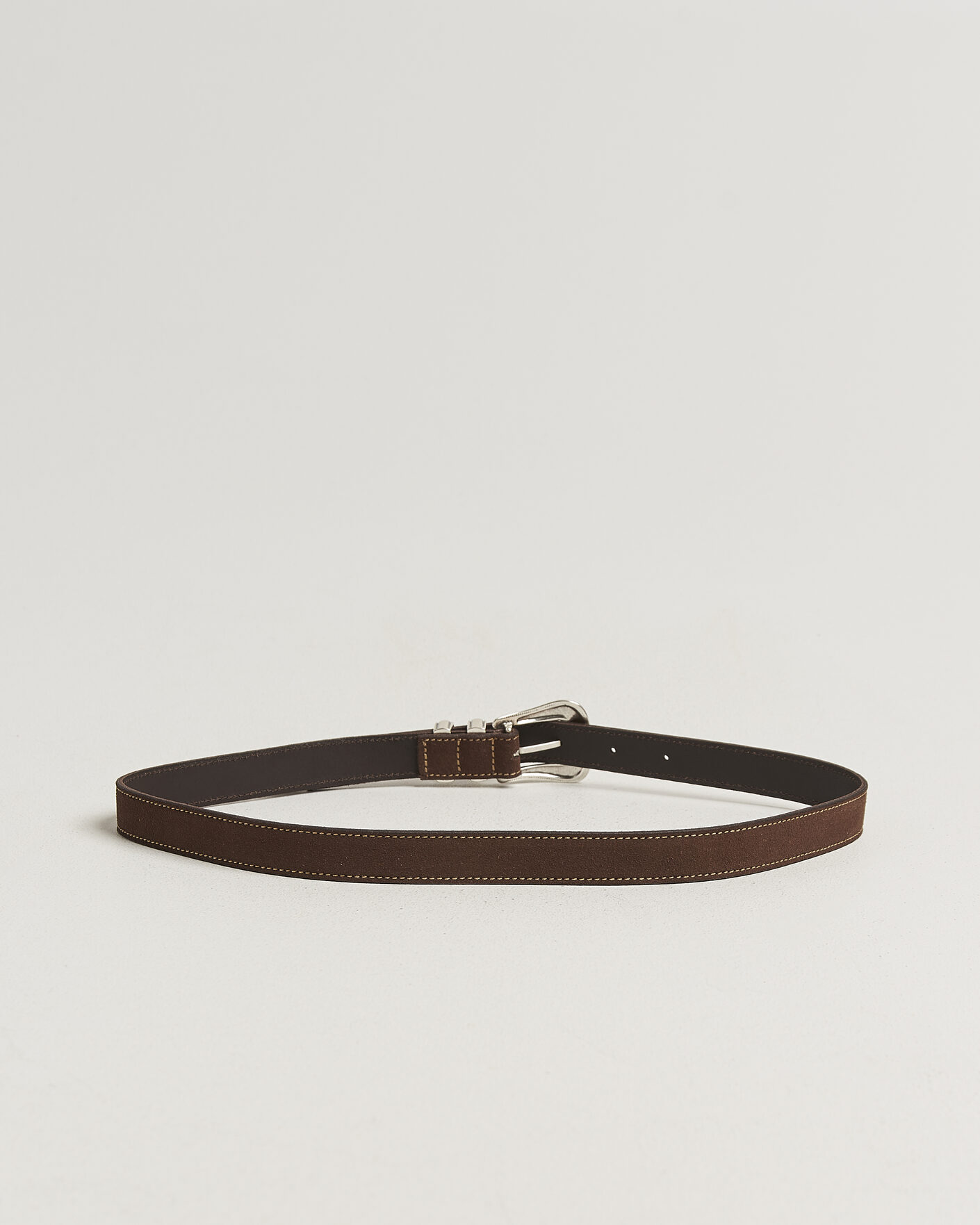Herren | Gürtel | Nudie Jeans | Western Suede Belt Dark Brown