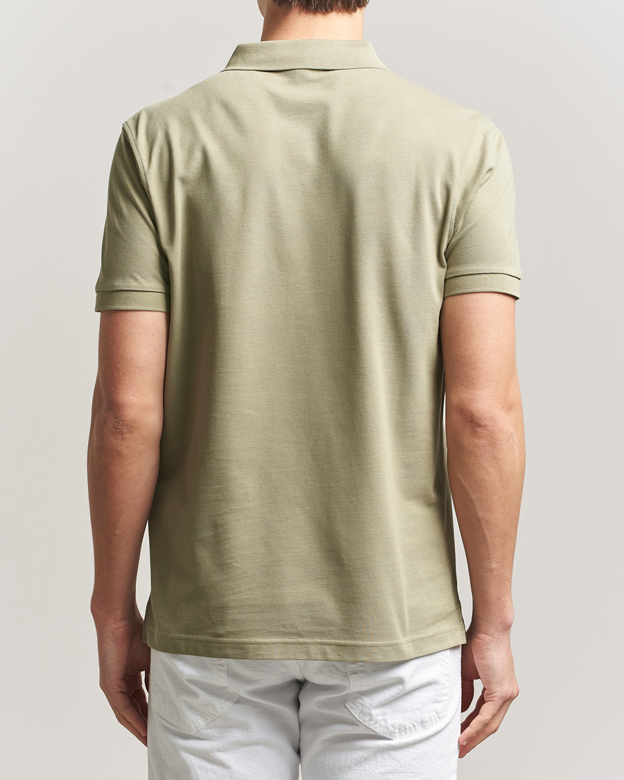 Herren | Poloshirts | Sunspel | Supima Cotton Short Sleeve Pique Polo Pistachio
