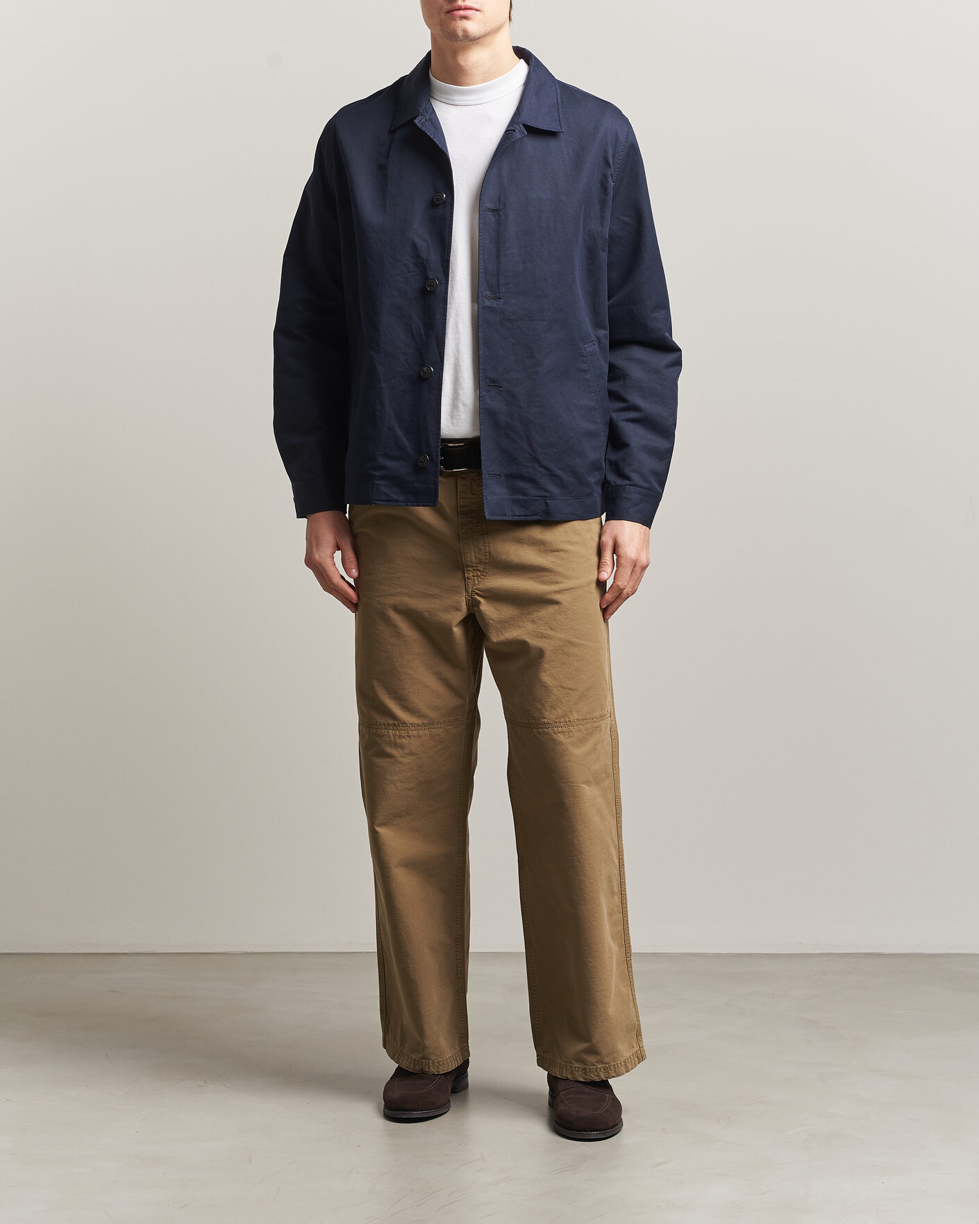 Herren | Jacken | Sunspel | Cotton/Linen Jacket Navy