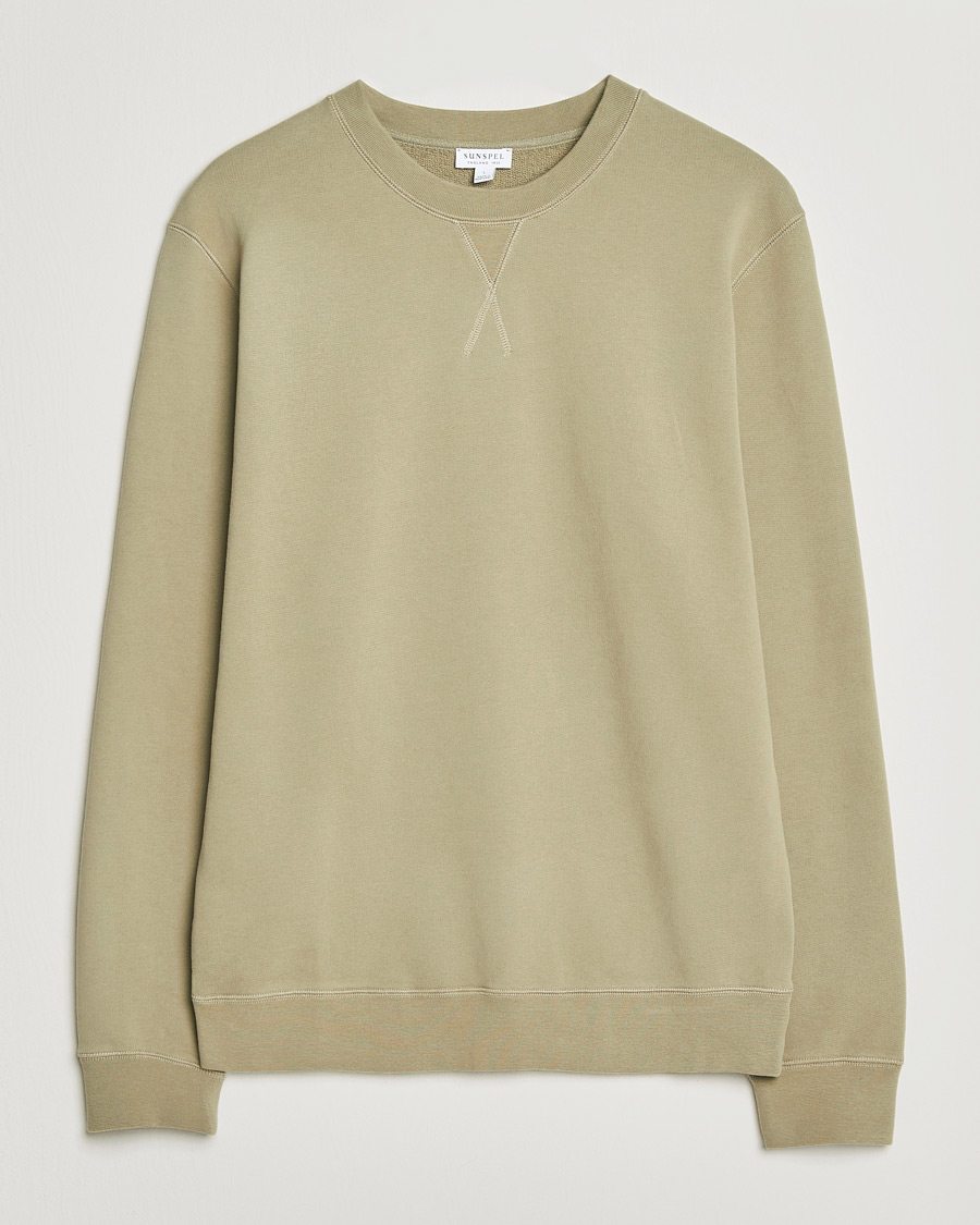 Herren | Pullover | Sunspel | Loopback Sweatshirt Pistachio
