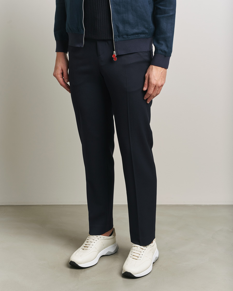 Herren | Sneaker | Kiton | Deerskin Running Sneakers White