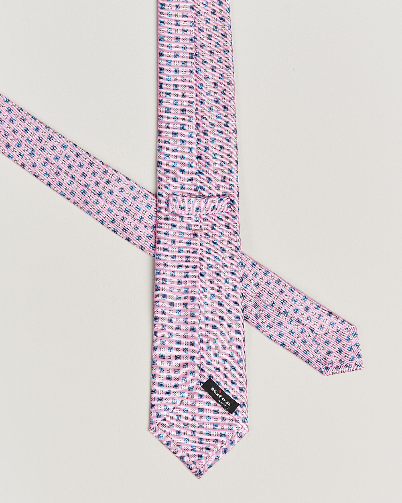 Herren | Krawatten | Kiton | Printed Flower Silk Tie Pink