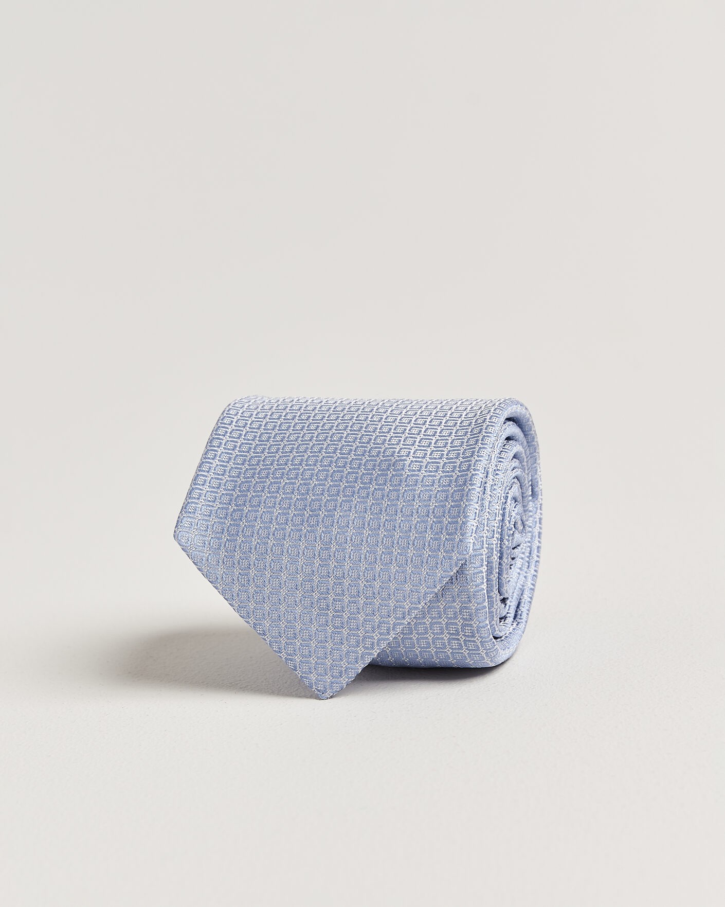 Herren | Krawatten | Kiton | Micro Structure Silk Tie Sky Blue