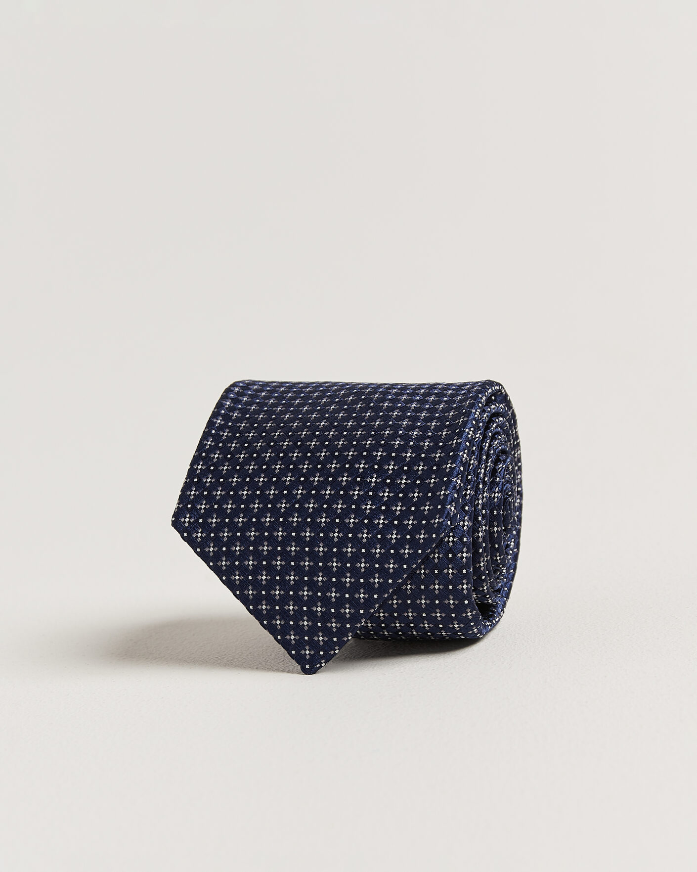 Herren | Krawatten | Kiton | Flower Jacquard Silk Tie Navy