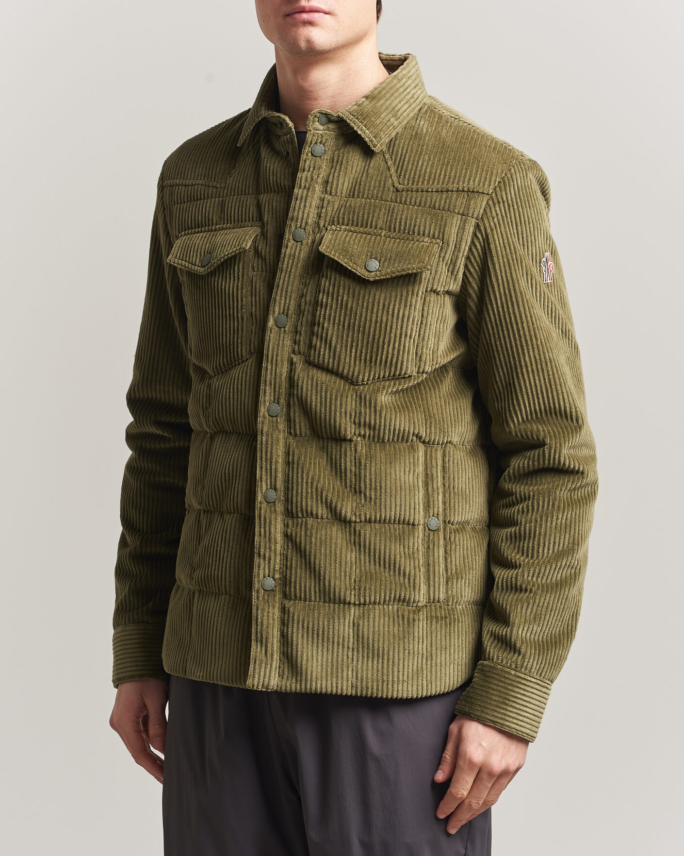 Herren | Jacken | Moncler Grenoble | Gelt Corduroy Shirt Jacket Military Green
