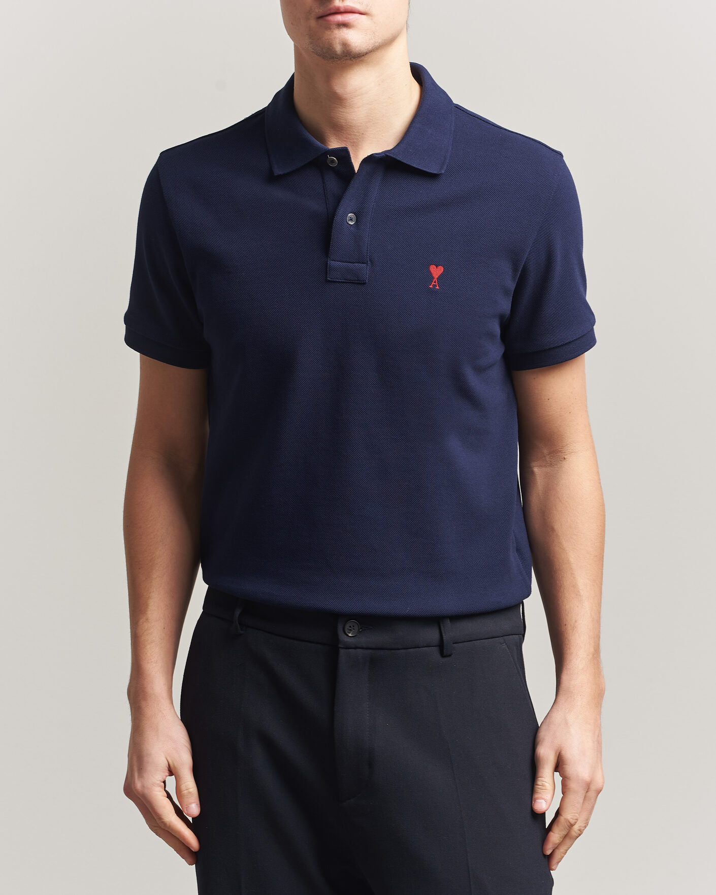 Herren | Poloshirts | AMI | Heart Logo Polo Navy