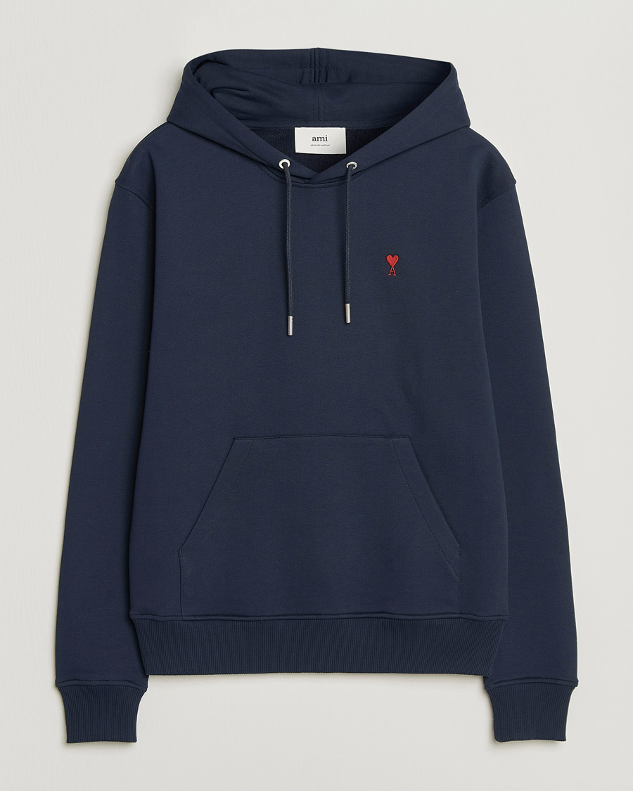 Herren | Pullover | AMI | Heart Logo Hoodie Navy