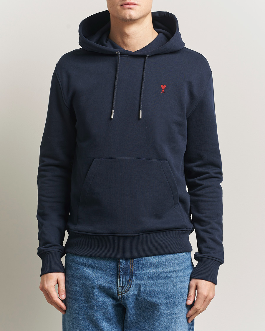 Herren | Pullover | AMI | Heart Logo Hoodie Navy