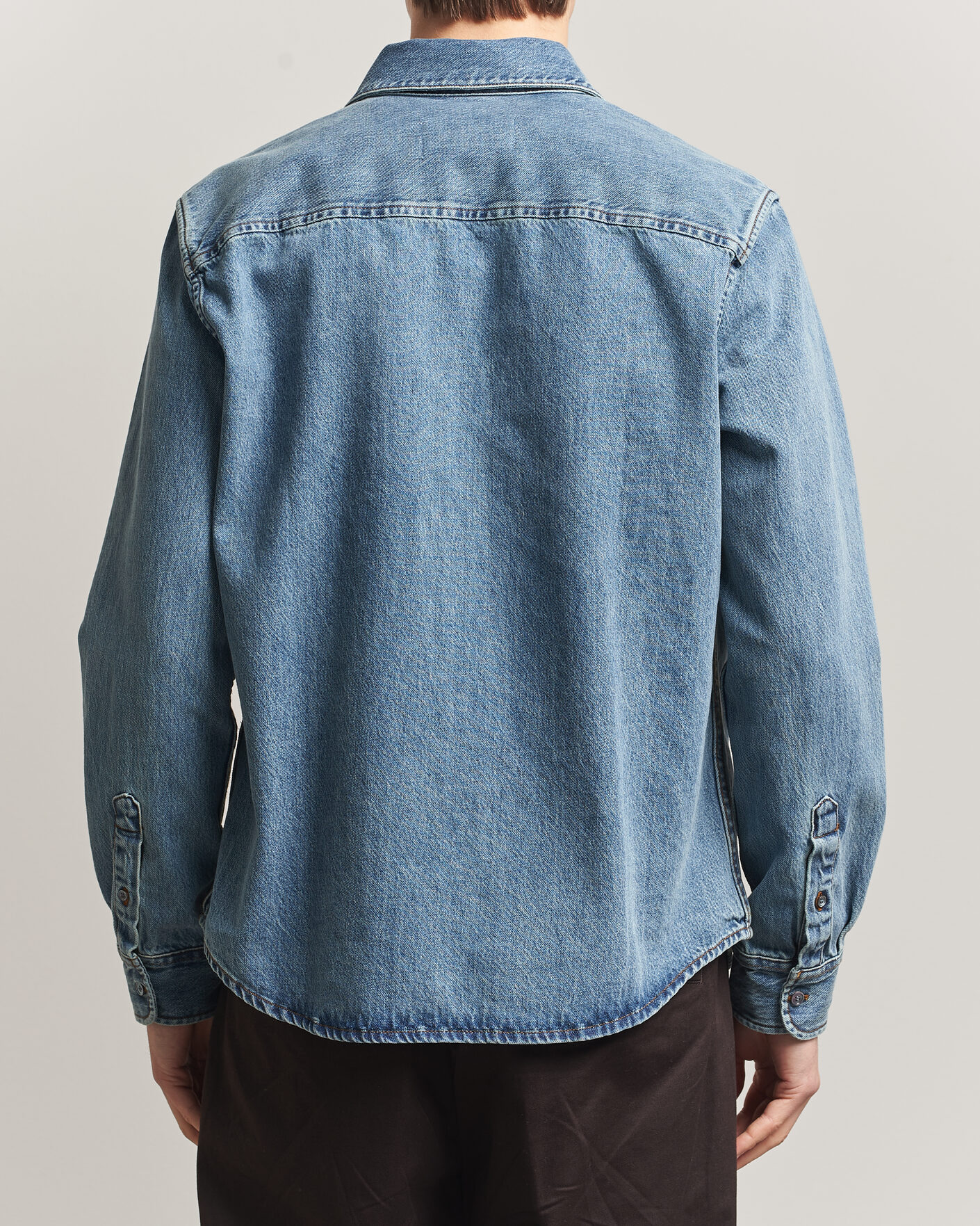 Herren | Hemden | AMI | Denim Overshirt Used Blue