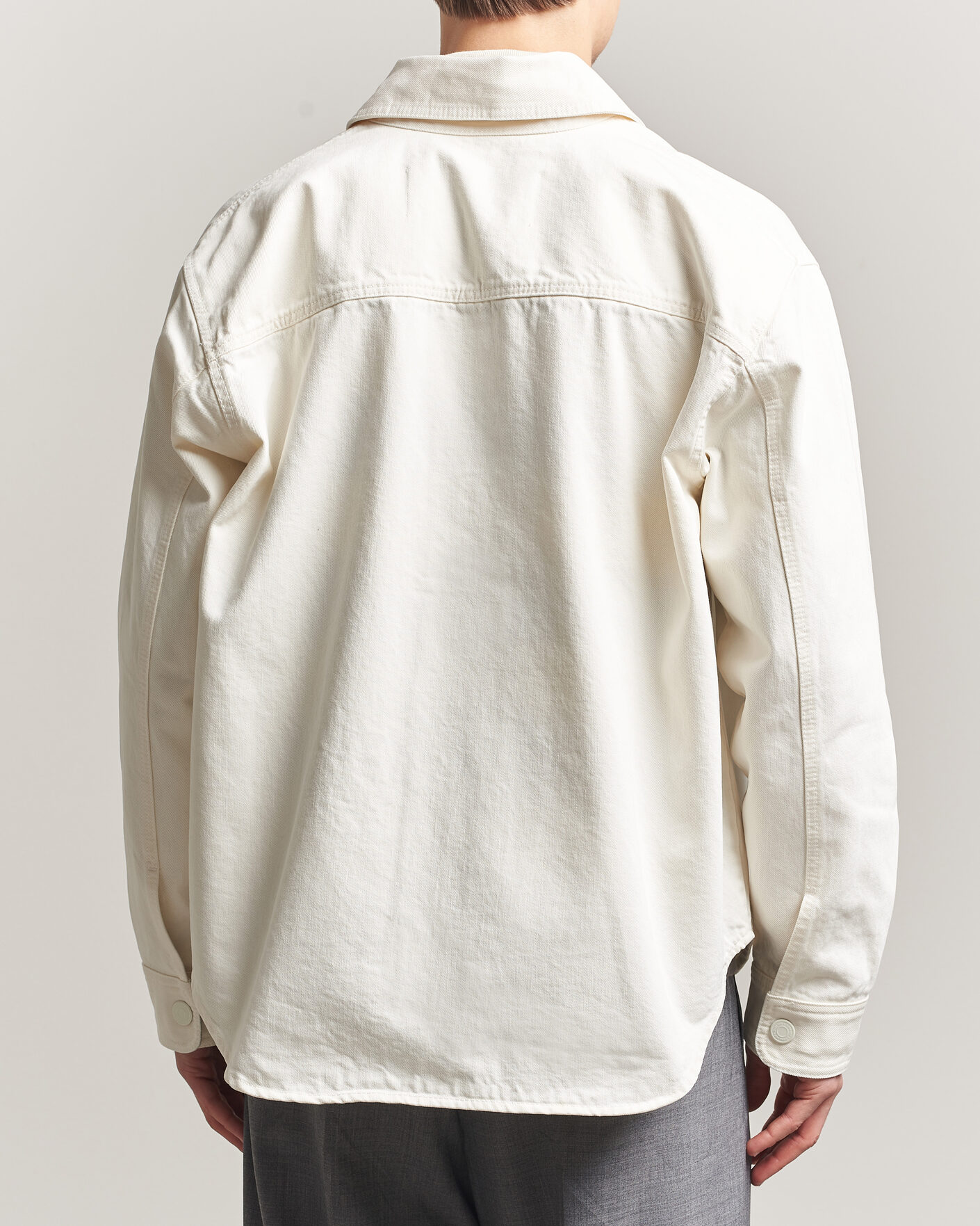 Herren | Hemden | AMI | Cotton Twill Overshirt Creme