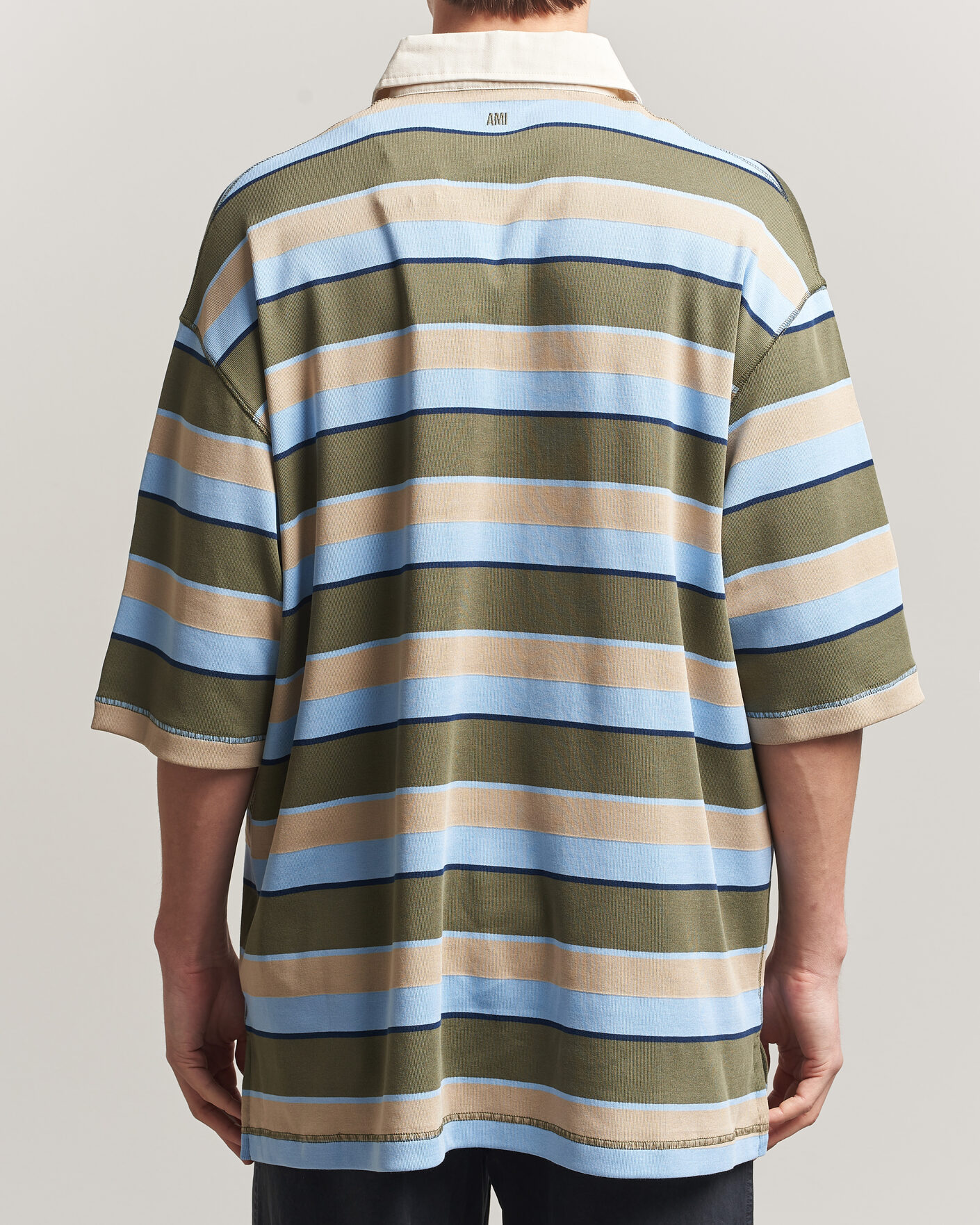 Herren | Poloshirts | AMI | Oversize Fit Striped Polo Multi