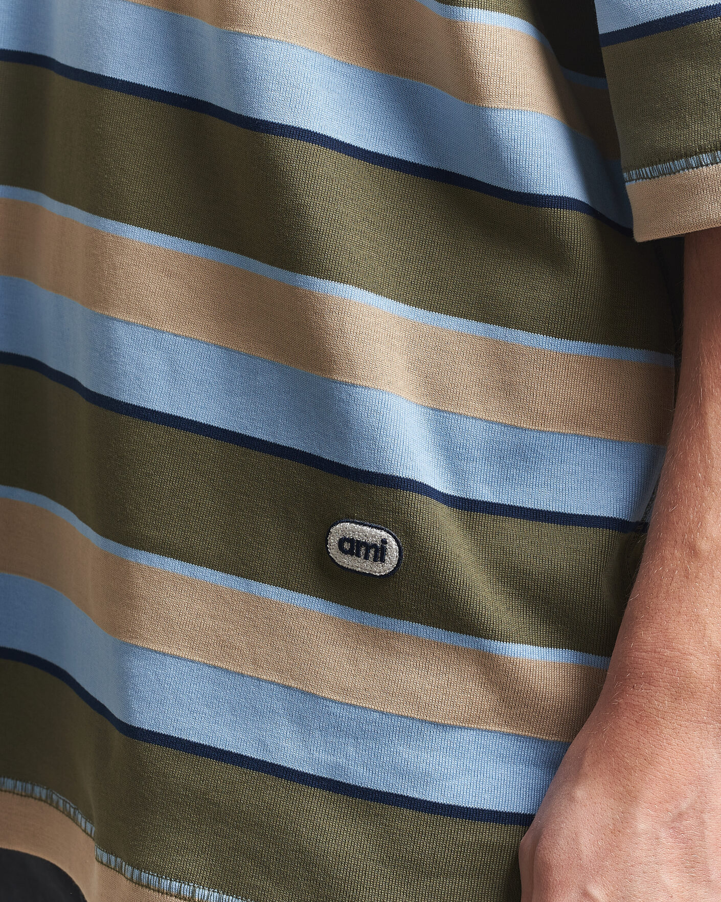 Herren | Poloshirts | AMI | Oversize Fit Striped Polo Multi