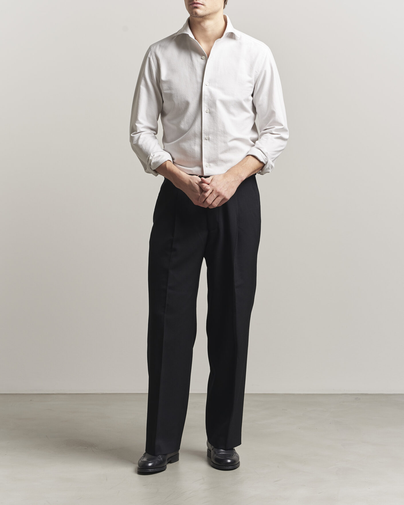 Herren | Hemden | 100Hands | Washed Oxford Shirt Grey