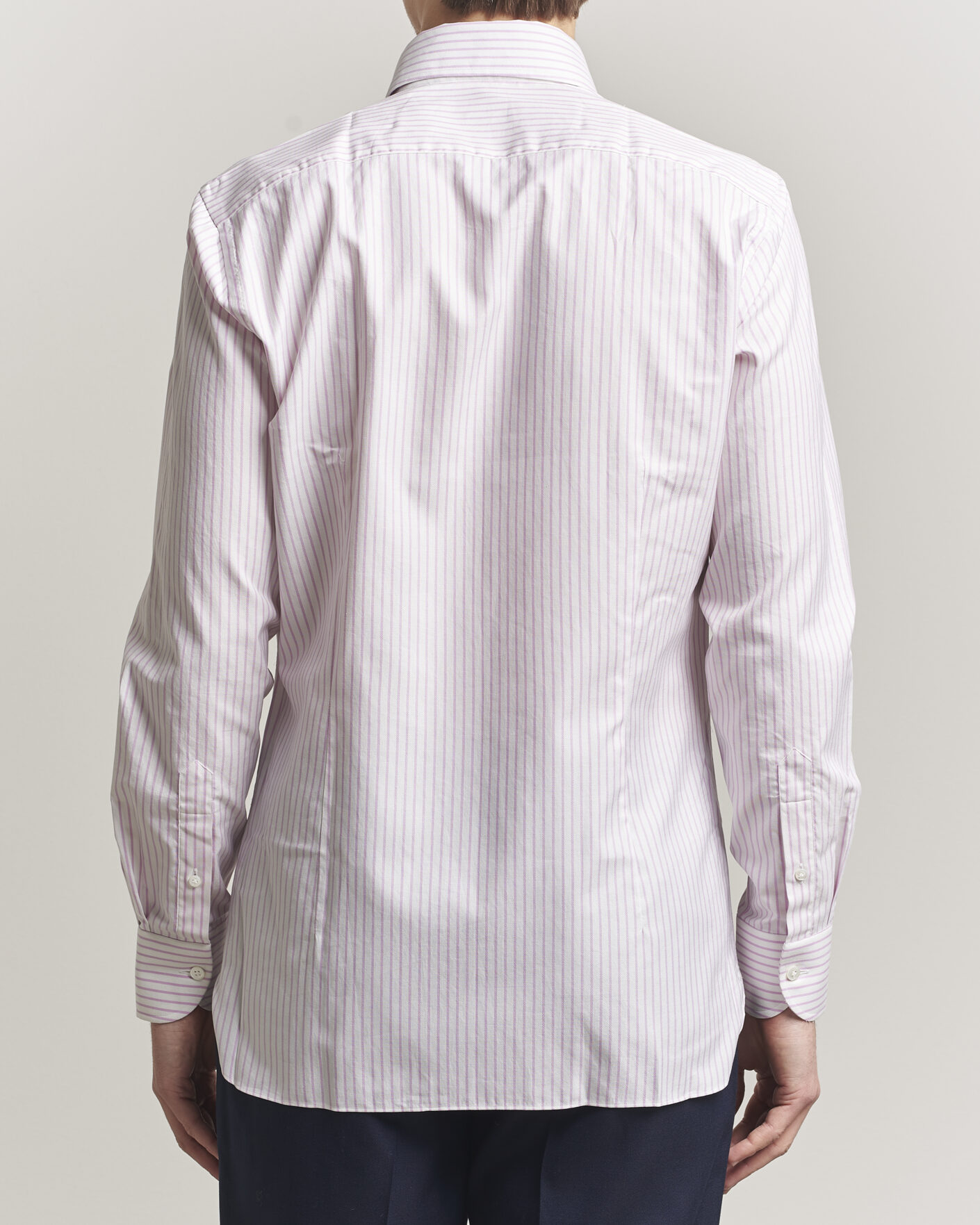 Herren | Hemden | 100Hands | Washed Striped Oxford Shirt Lavender