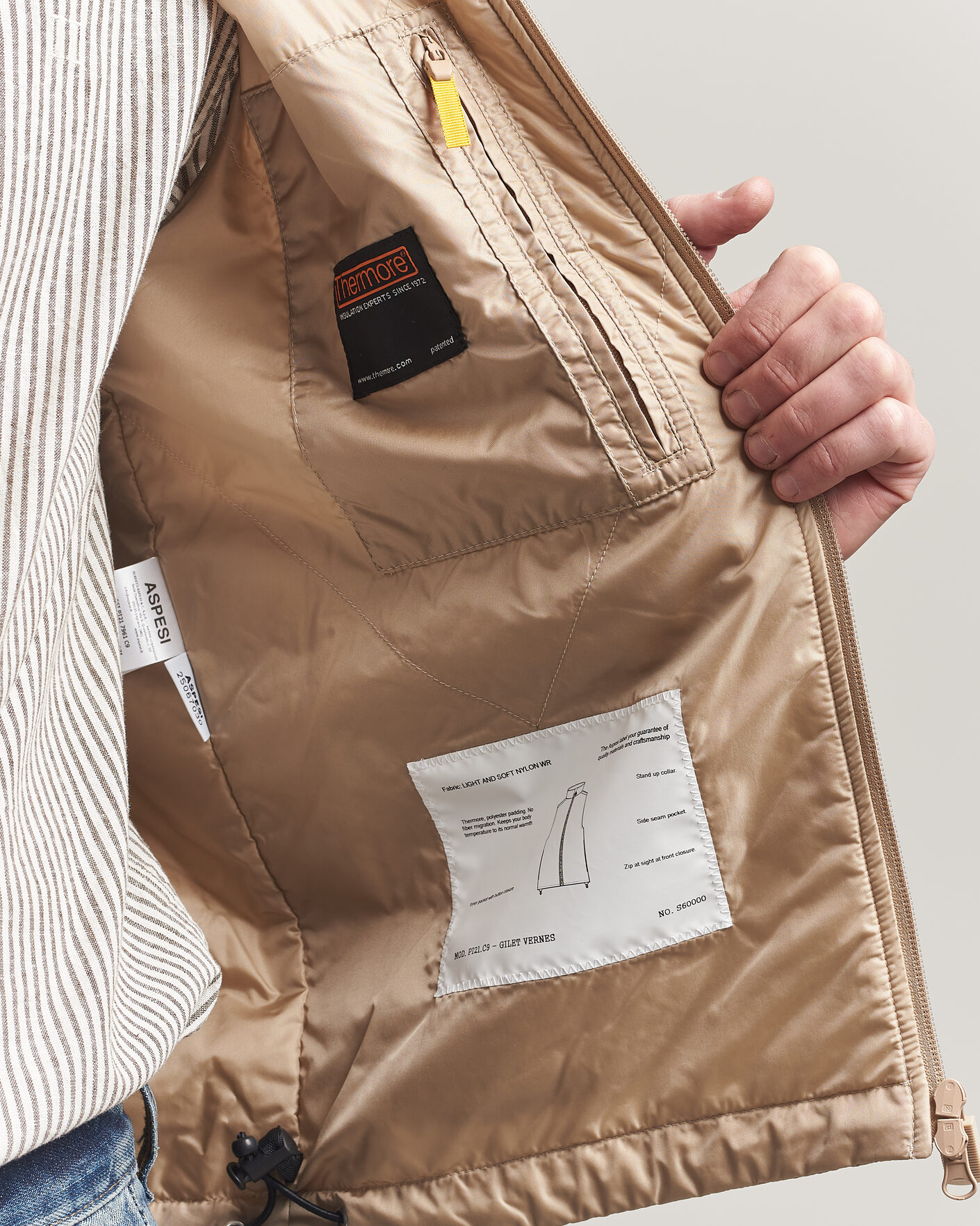 Herren | Westen | Aspesi | Vernes Nylon Gilet Beige