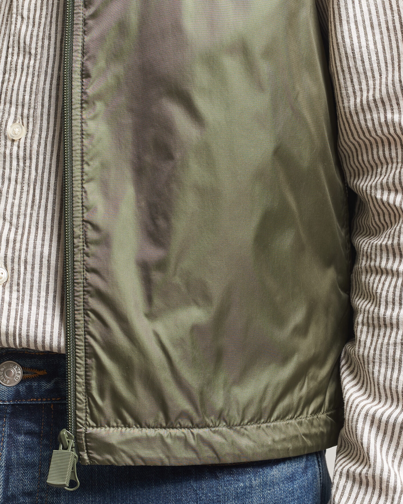 Herren | Westen | Aspesi | Vernes Nylon Gilet Olive