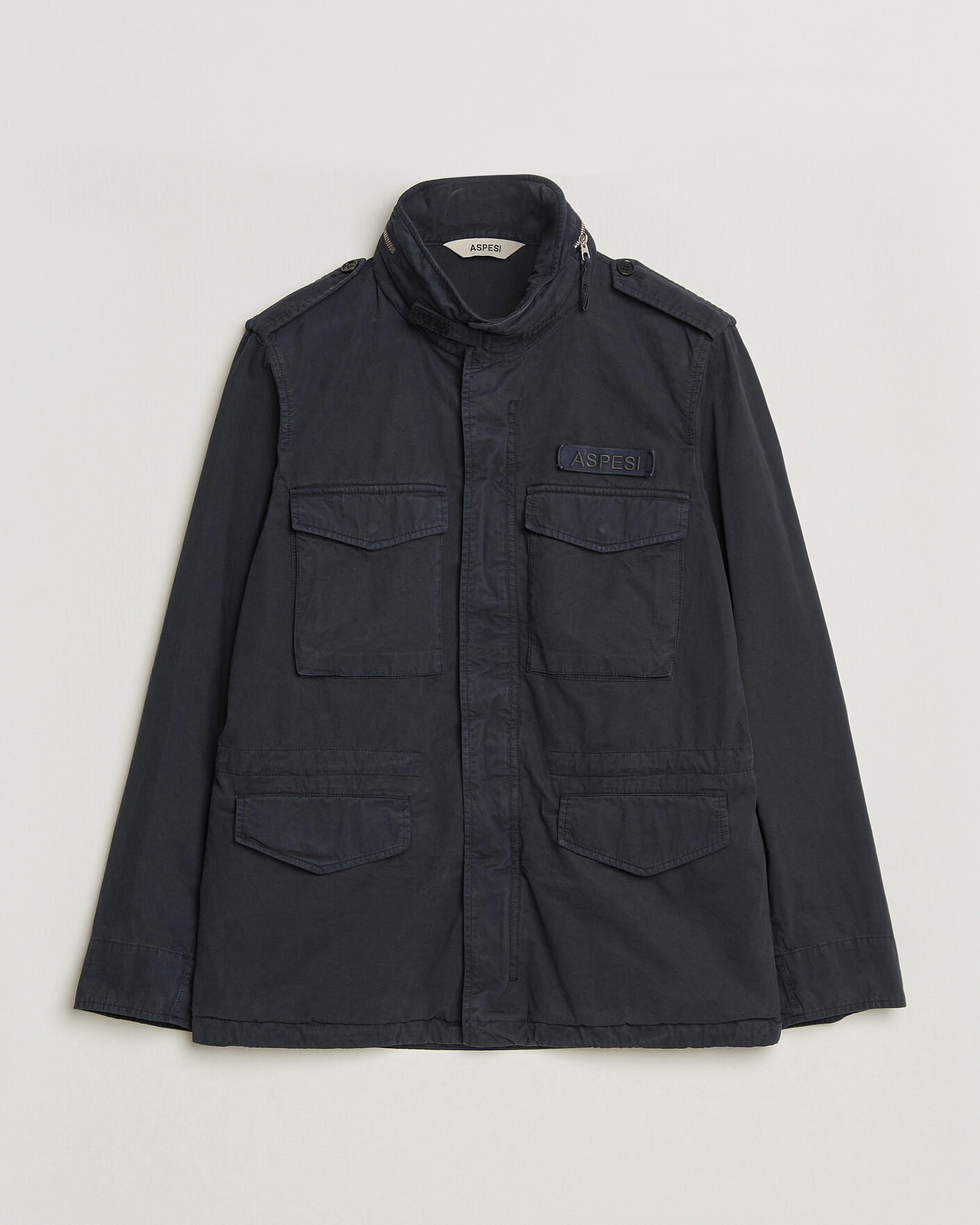 Herren | Jacken | Aspesi | Washed Cotton Field Jacket Navy