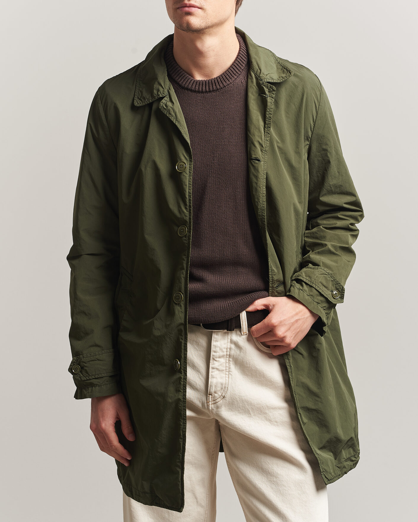Herren | Jacken | Aspesi | Garment Dyed Lemon Coat Military