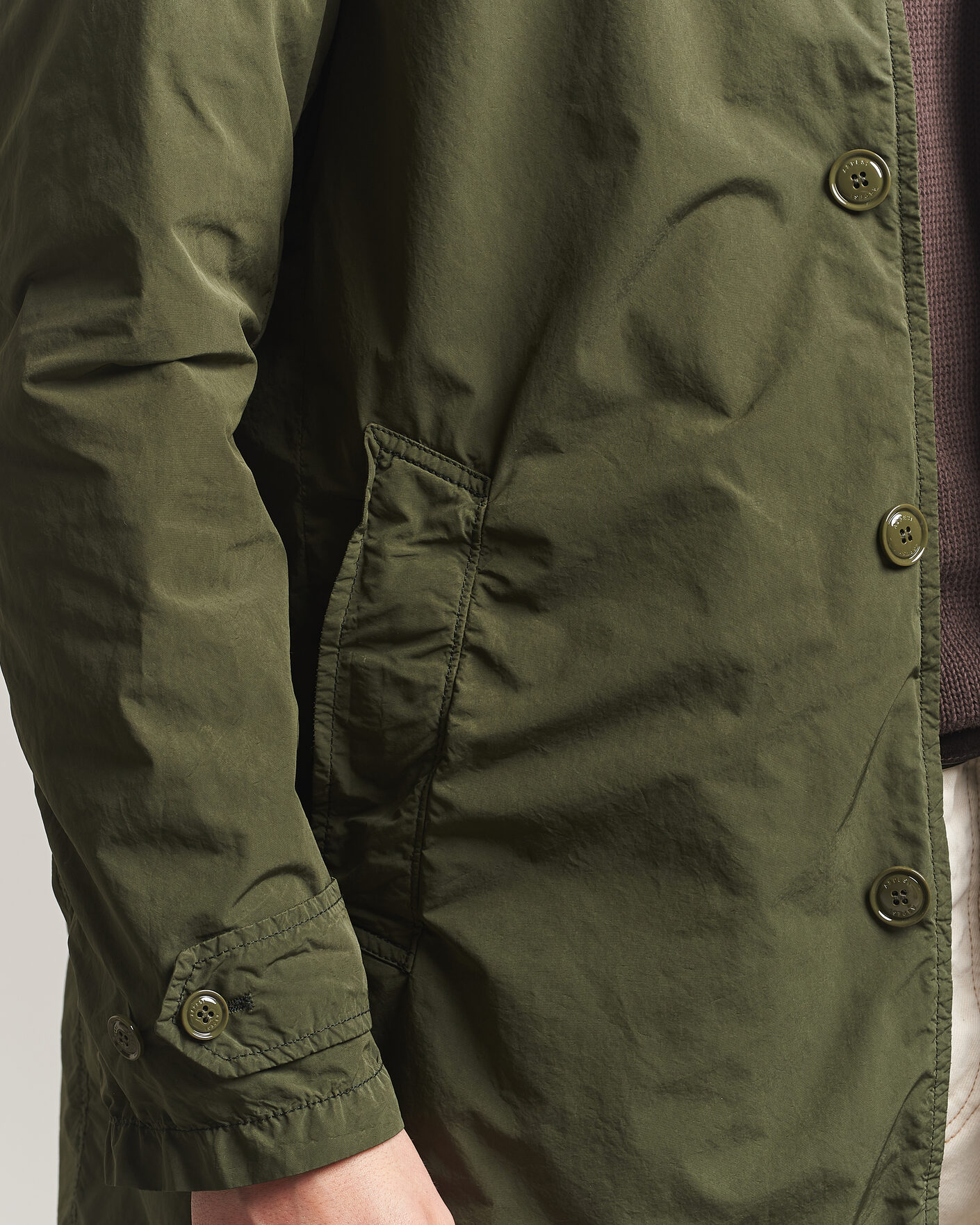 Herren | Jacken | Aspesi | Garment Dyed Lemon Coat Military
