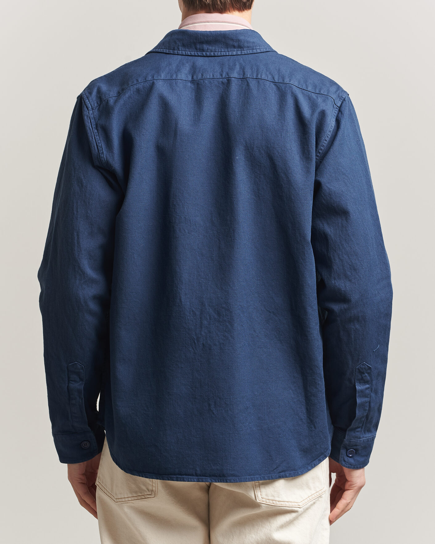 Herren | Jacken | Aspesi | Garment Dyed Utility Shirt Dark Blue