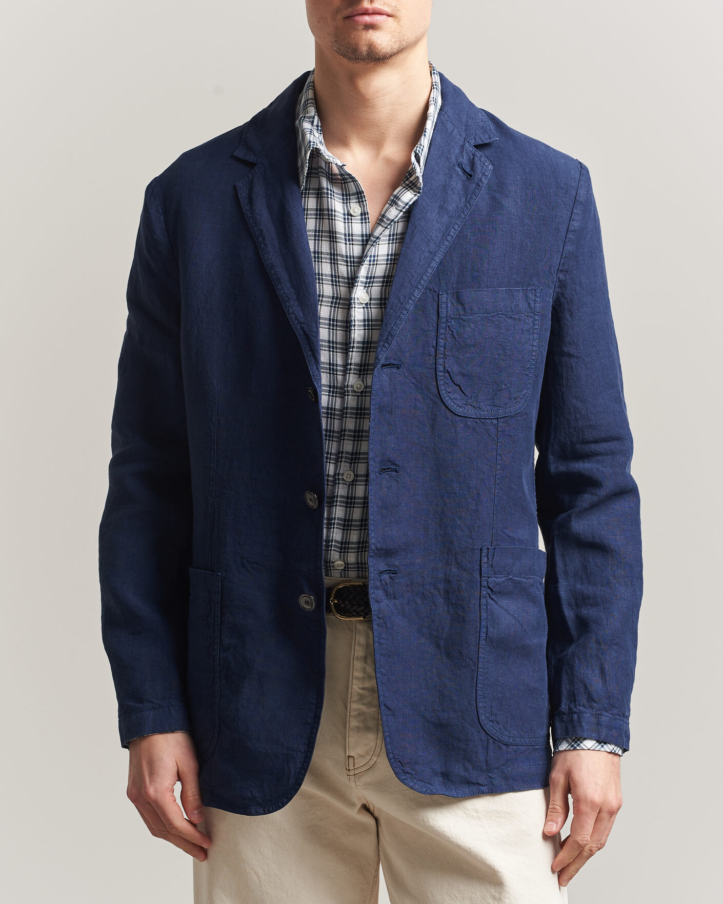 Herren | Sakkos | Aspesi | Samuraki Linen Blazer Navy