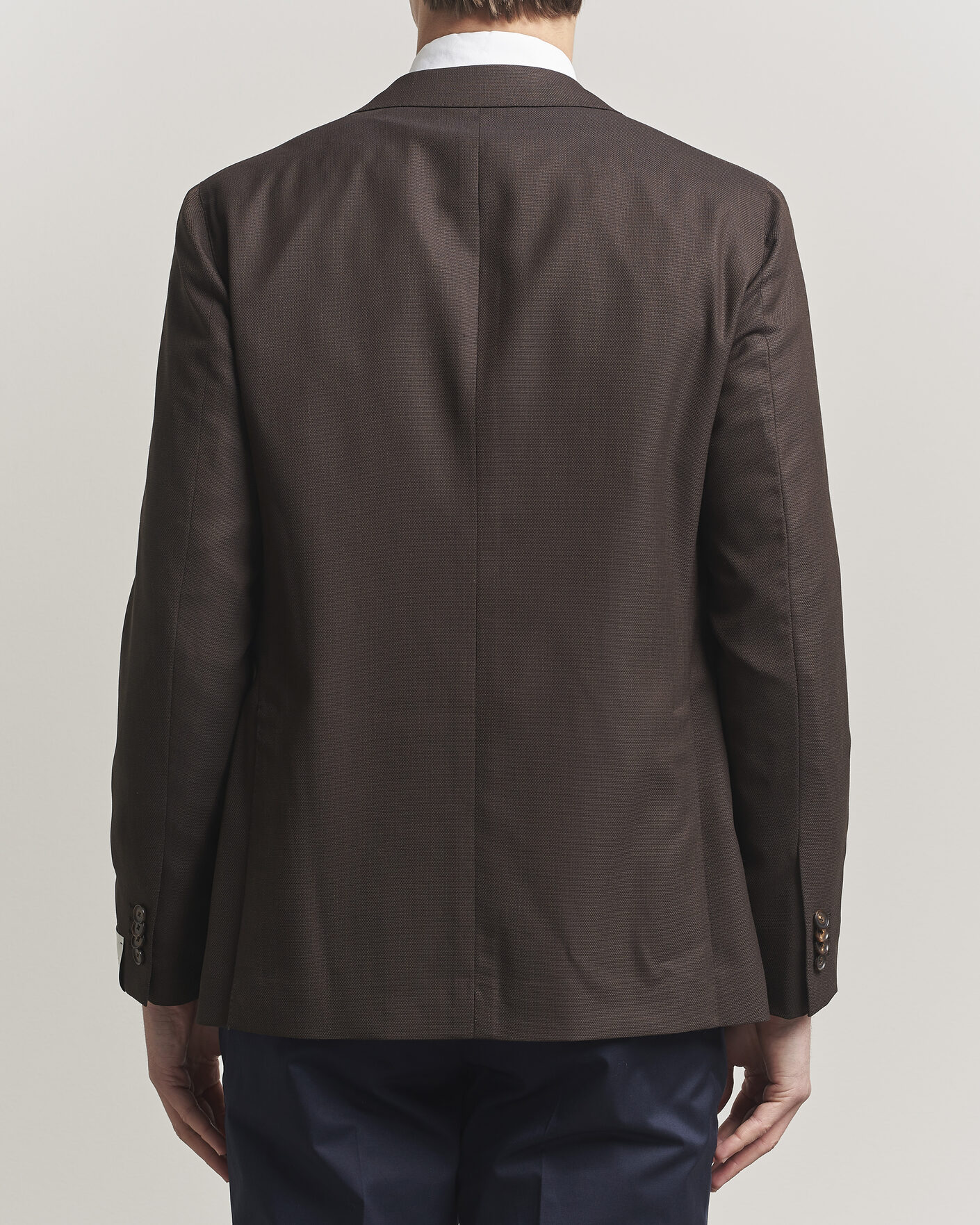 Herren | Sakkos | Caruso | Aida Wool Hopsack Blazer Dark Brown