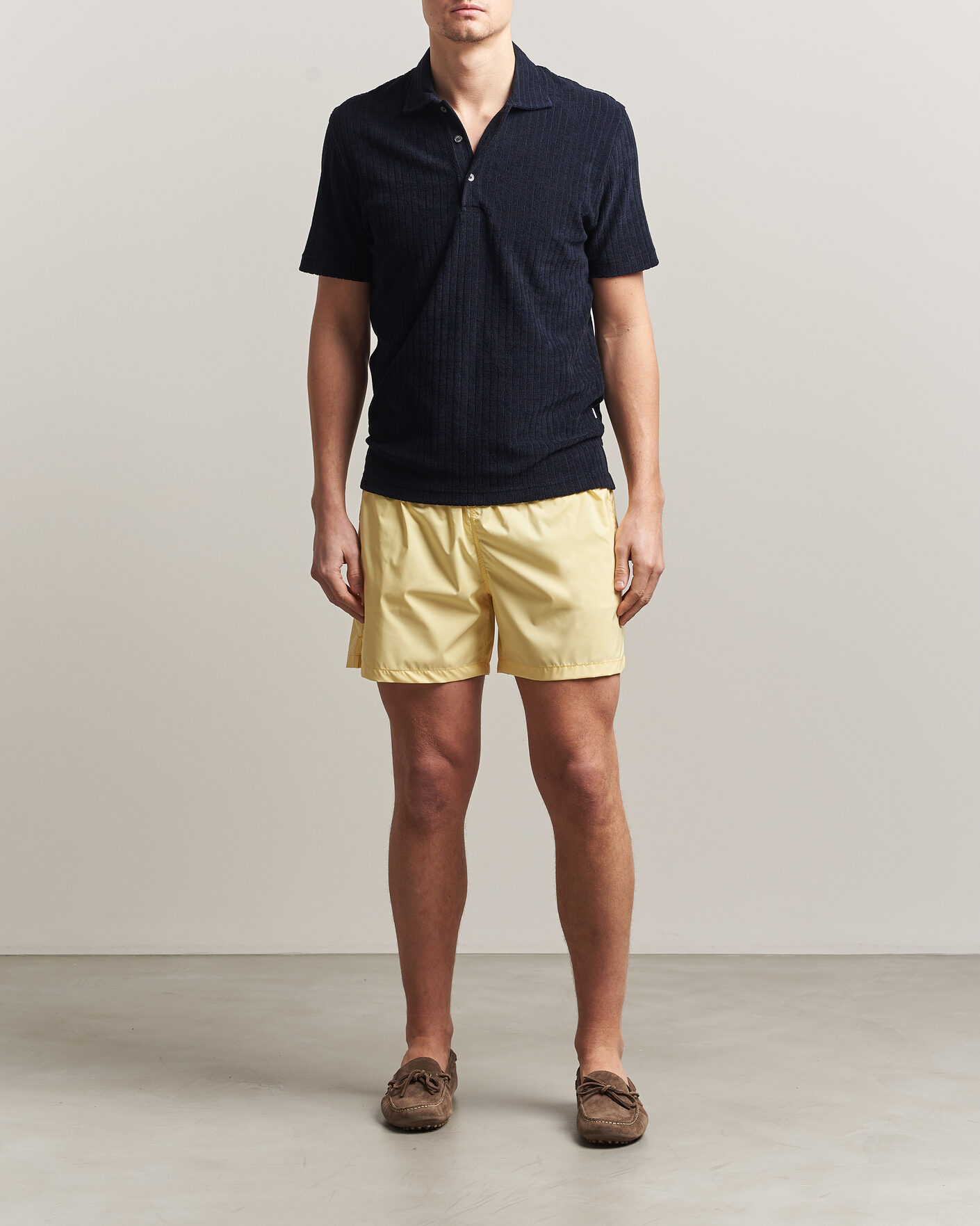 Herren | Poloshirts | Fedeli | Rib Terry Polo Navy
