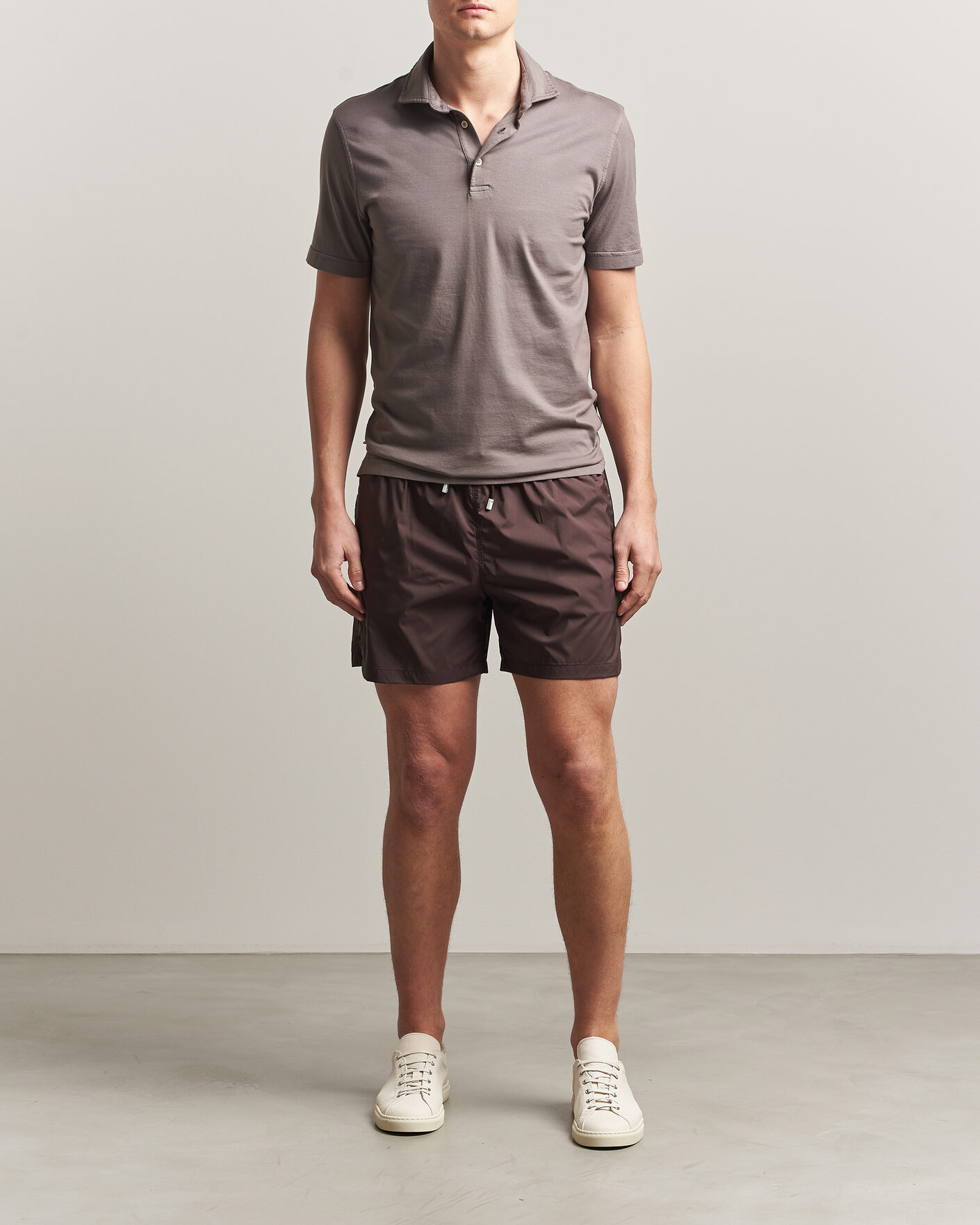 Herren | Poloshirts | Fedeli | Zero Organic Cotton Polo Taupe