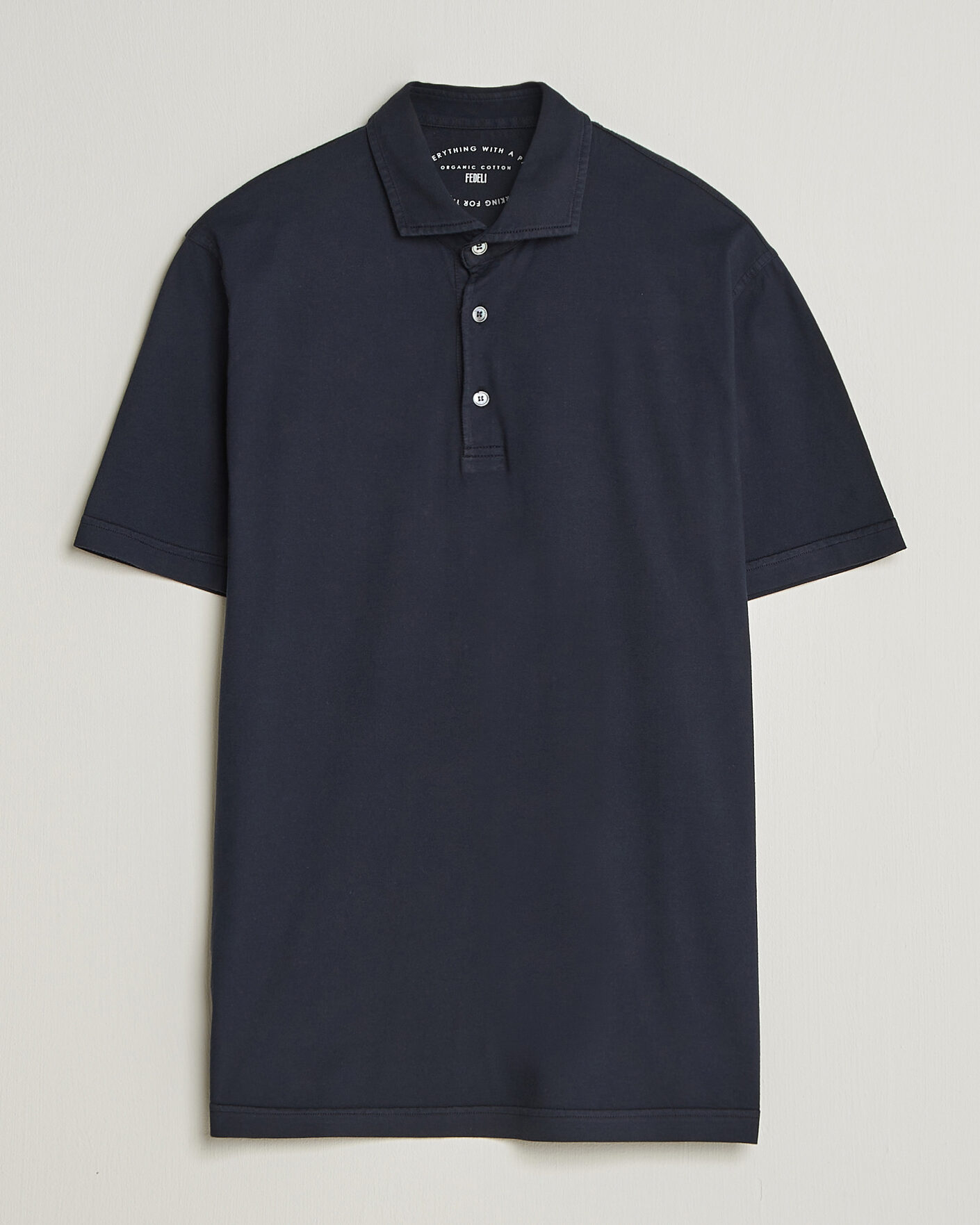 Herren | Poloshirts | Fedeli | Zero Organic Cotton Polo Navy
