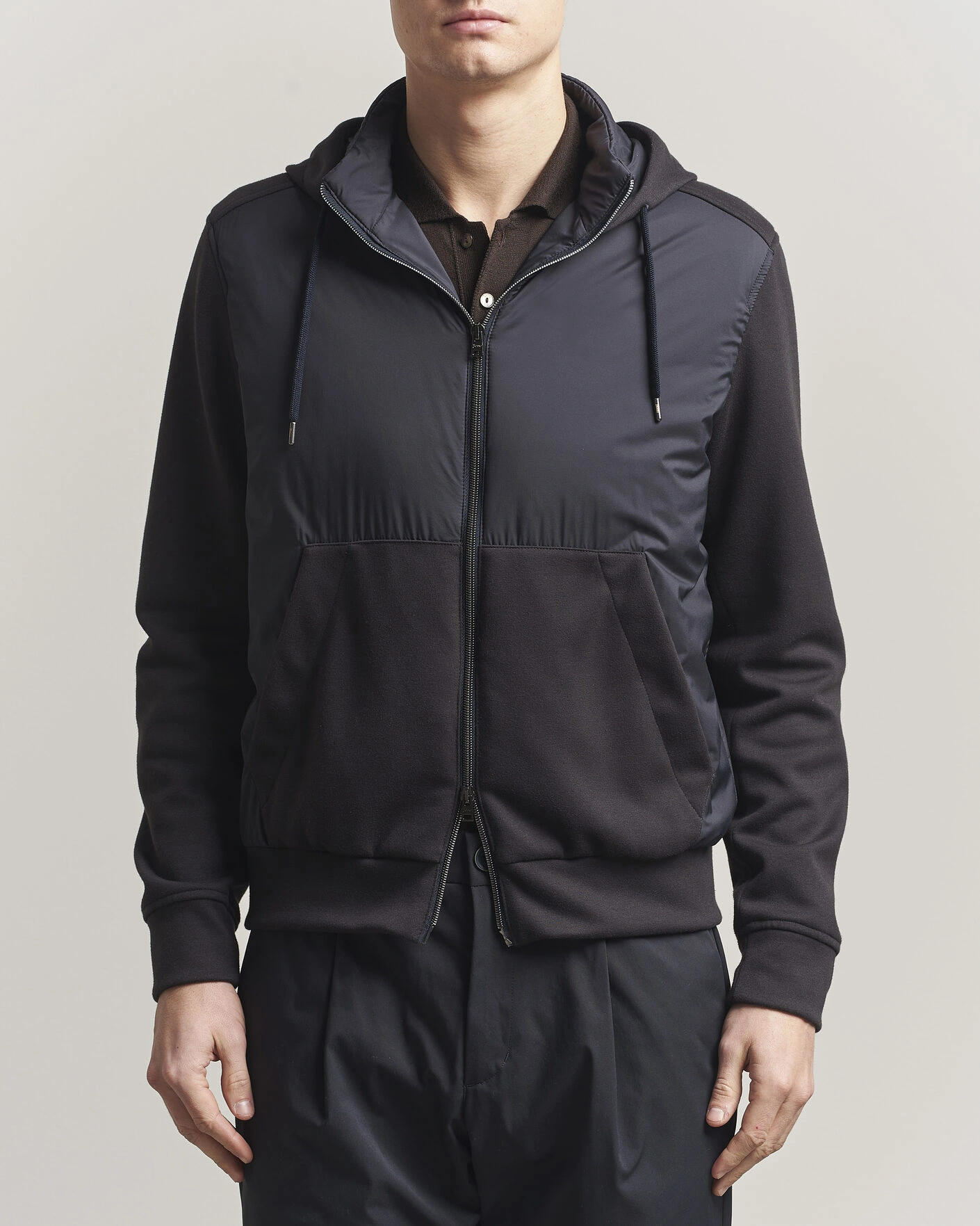 Herren | Jacken | Herno | Hooded Hybrid Jacket Navy
