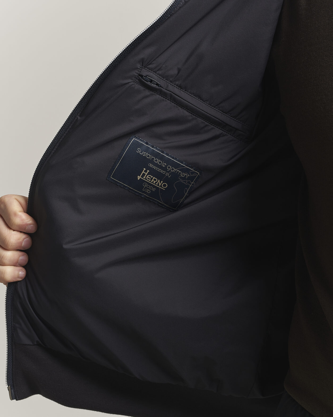 Herren | Jacken | Herno | Hooded Hybrid Jacket Navy