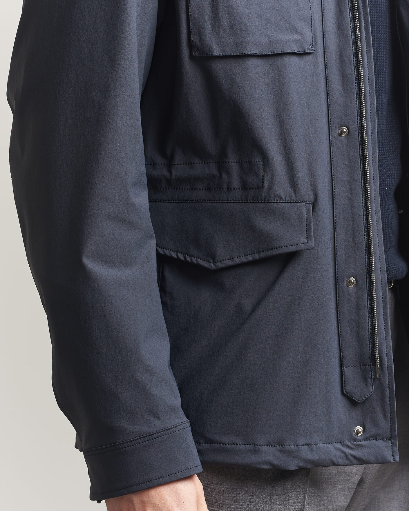 Herren | Jacken | Herno | Soft Nylon Field Jacket Navy