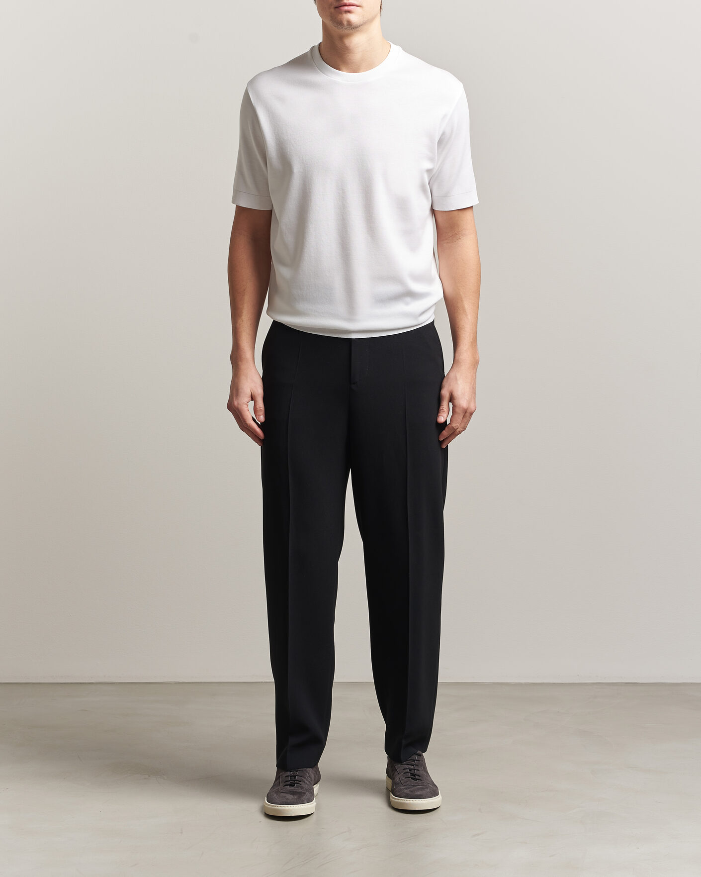 Herren | T-Shirts | Herno | Micro Piquet T-Shirt White