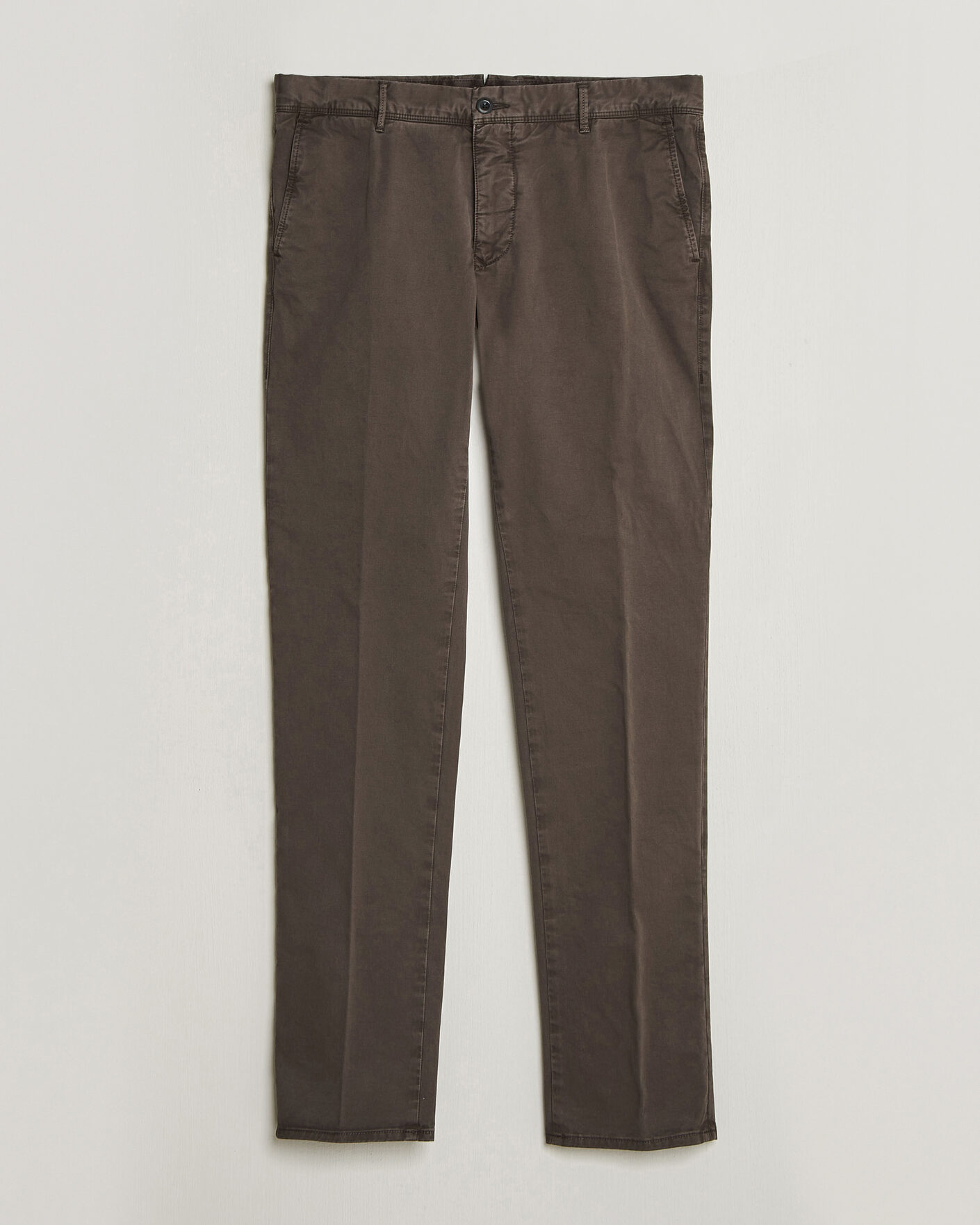 Herren | Hosen | Incotex | Slim Fit Garment Dyed Slacks Dark Brown