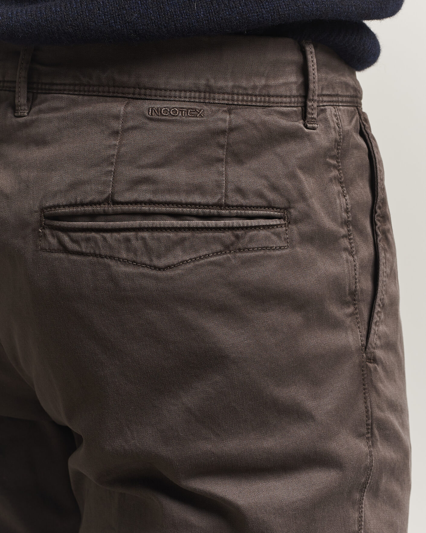 Herren | Hosen | Incotex | Slim Fit Garment Dyed Slacks Dark Brown