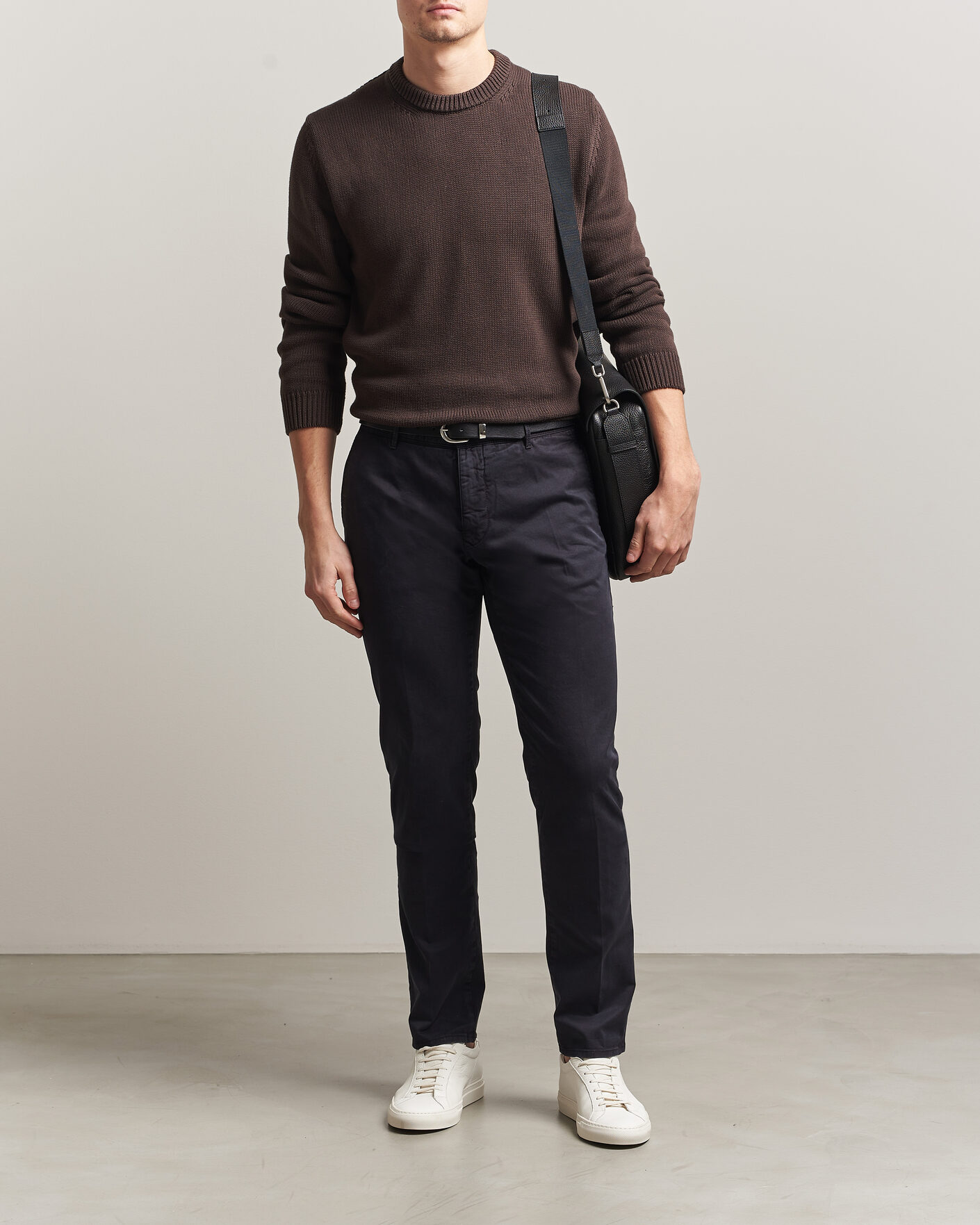 Herren | Hosen | Incotex | Slim Fit Garment Dyed Slacks Navy