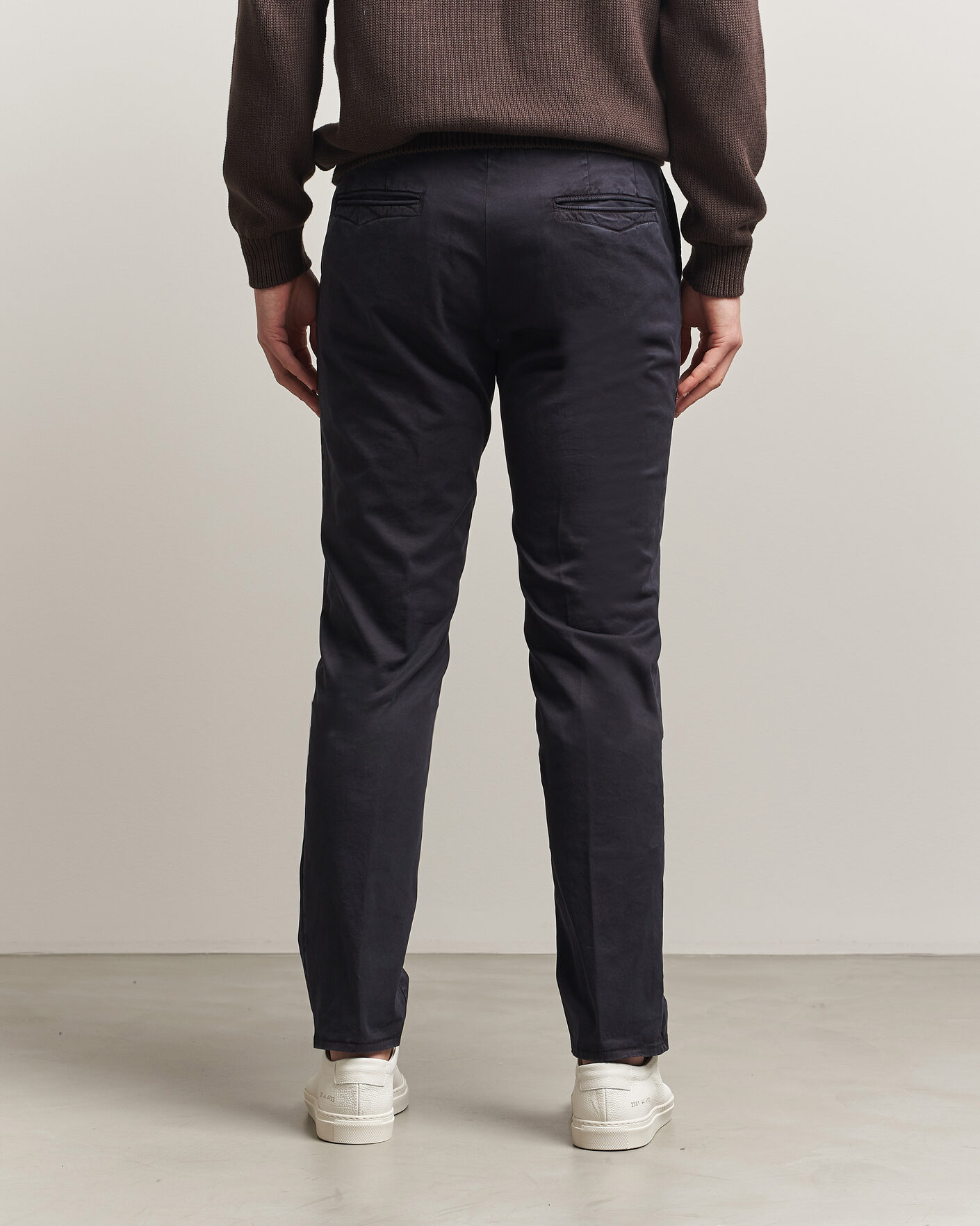 Herren | Hosen | Incotex | Slim Fit Garment Dyed Slacks Navy