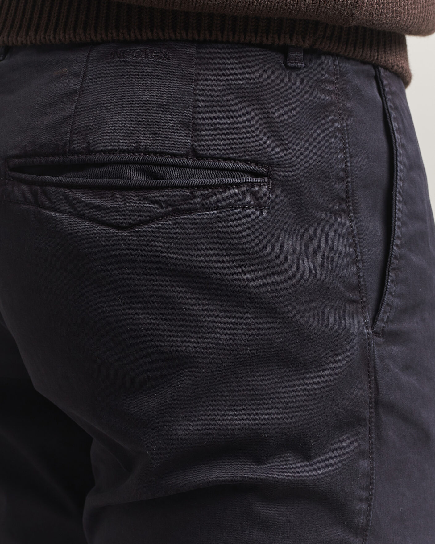 Herren | Hosen | Incotex | Slim Fit Garment Dyed Slacks Navy