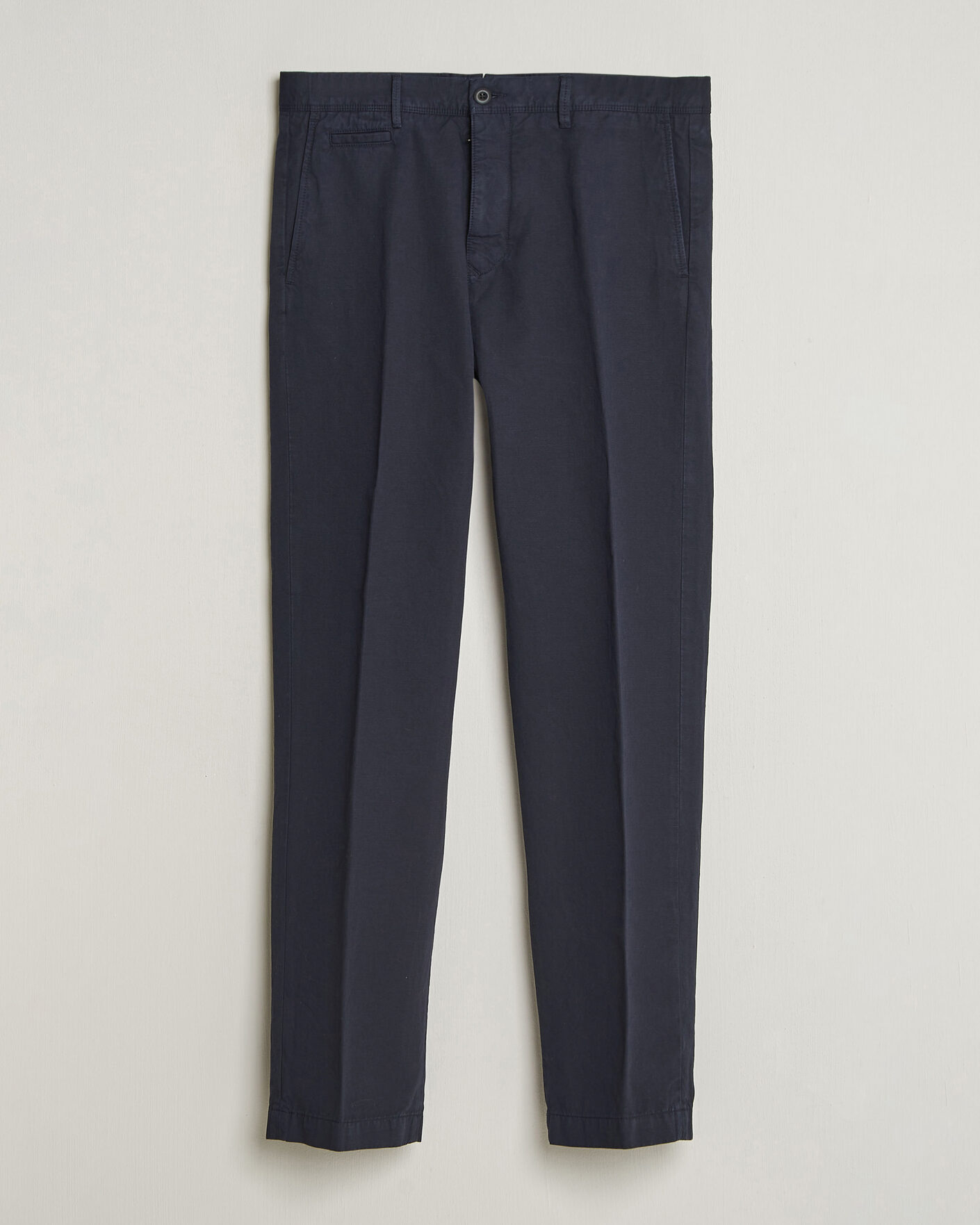 Herren | Hosen | Incotex | Regular Fit Cotton/Linen Slacks Navy