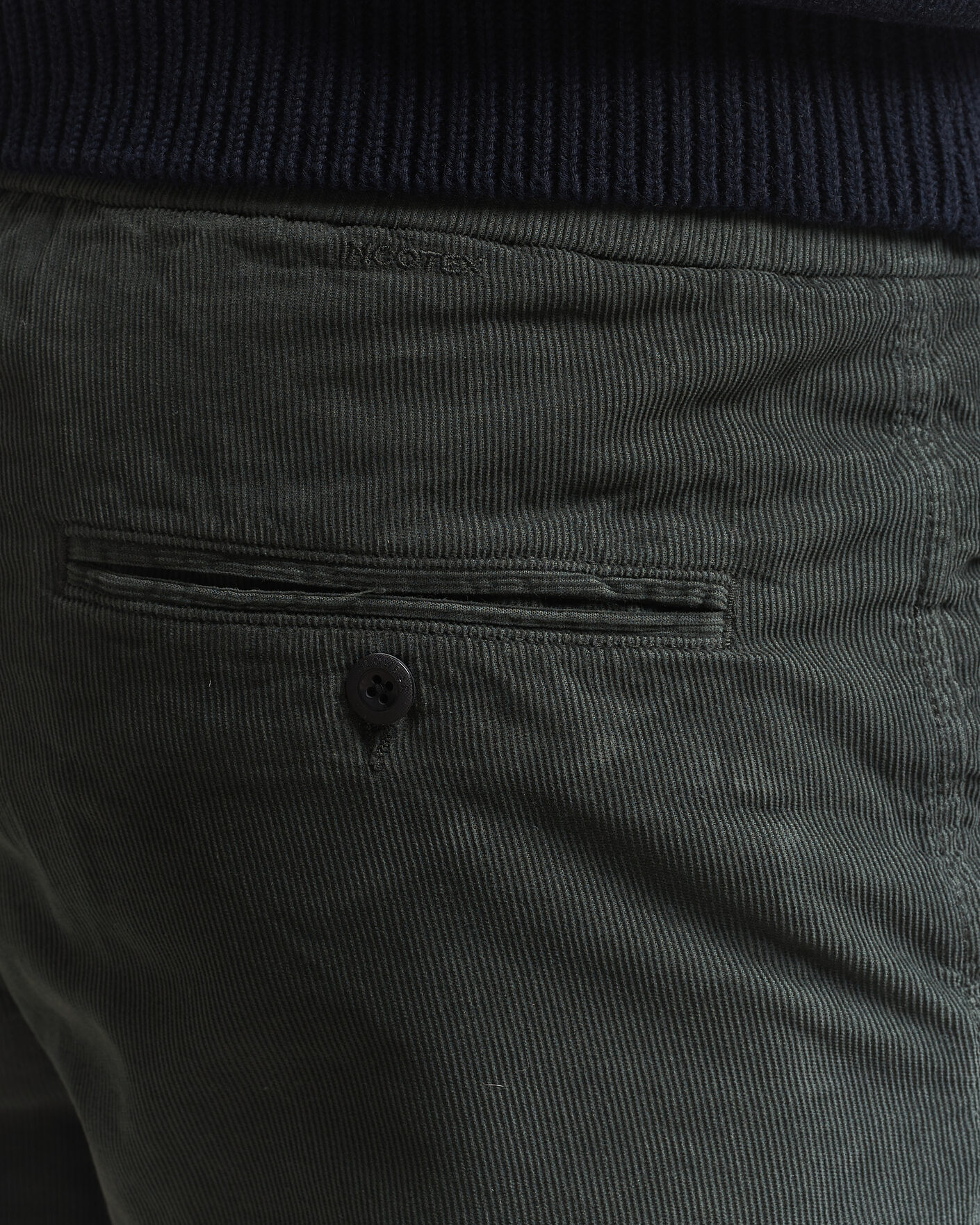 Herren | Shorts | Incotex | Baby Corduroy Drawstring Shorts Dark Green