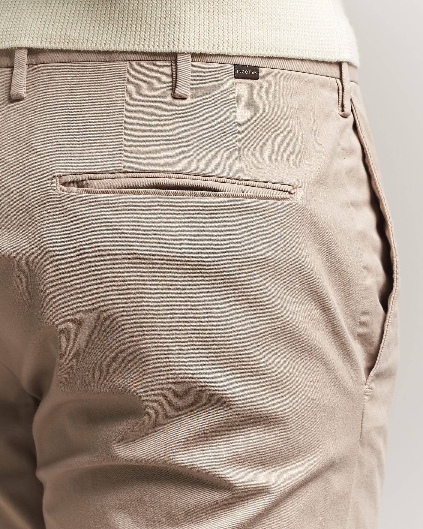 Herren | Hosen | Incotex | Slim Fit Comfort Chinos Sand