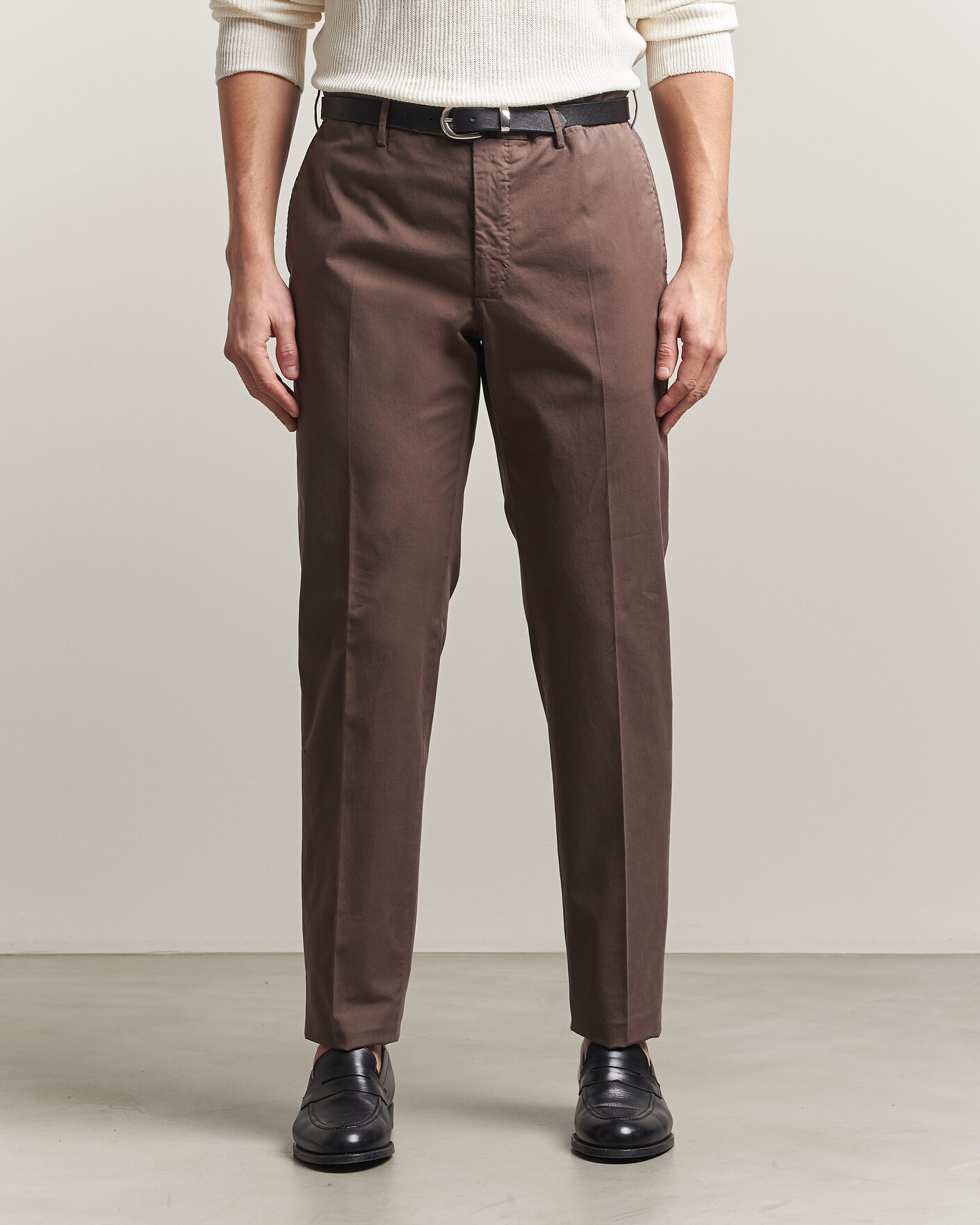 Herren | Hosen | Incotex | Regular Fit Comfort Chinos Dark Brown
