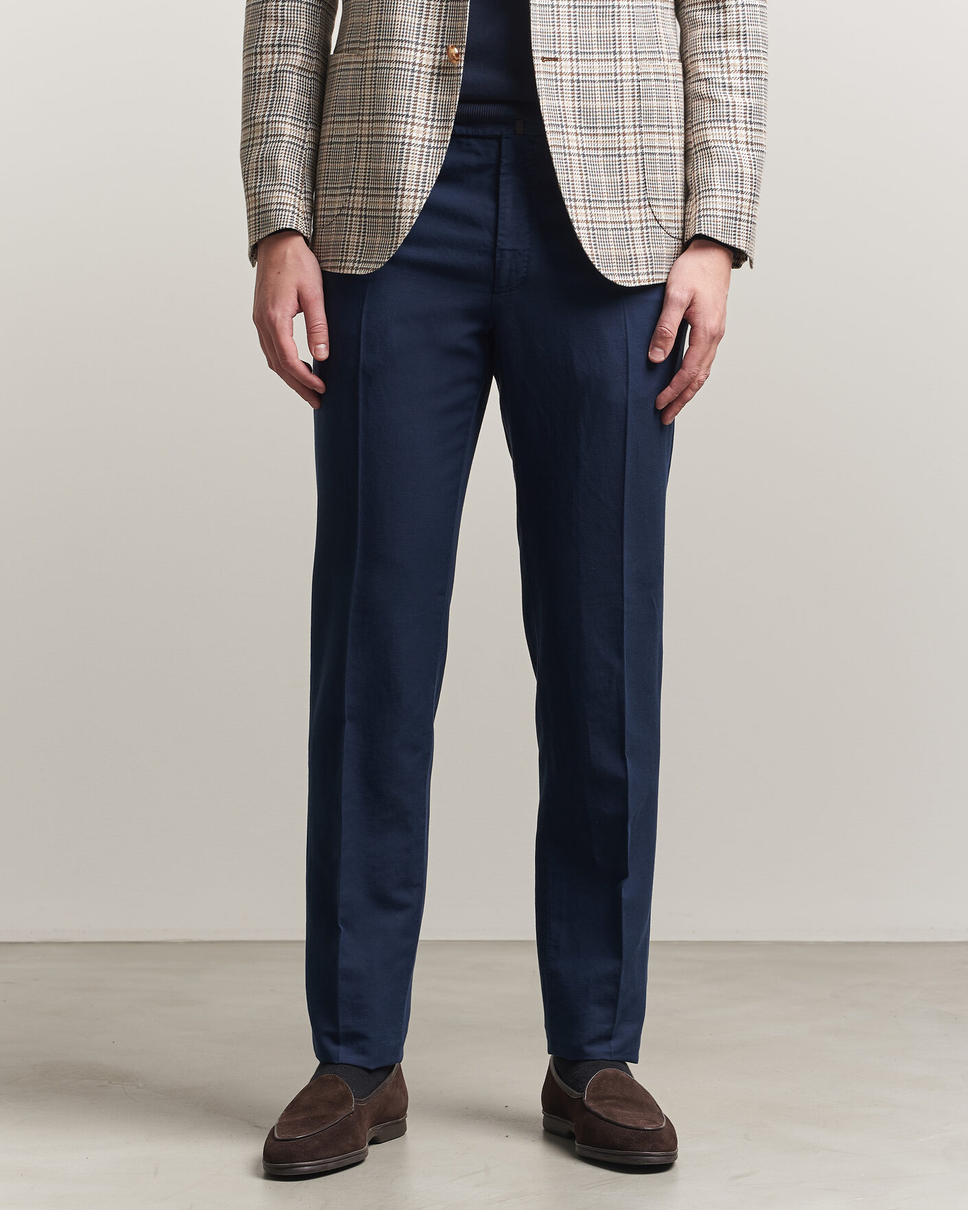 Herren | Hosen | Incotex | Regular Fit Chinolino Trousers Navy