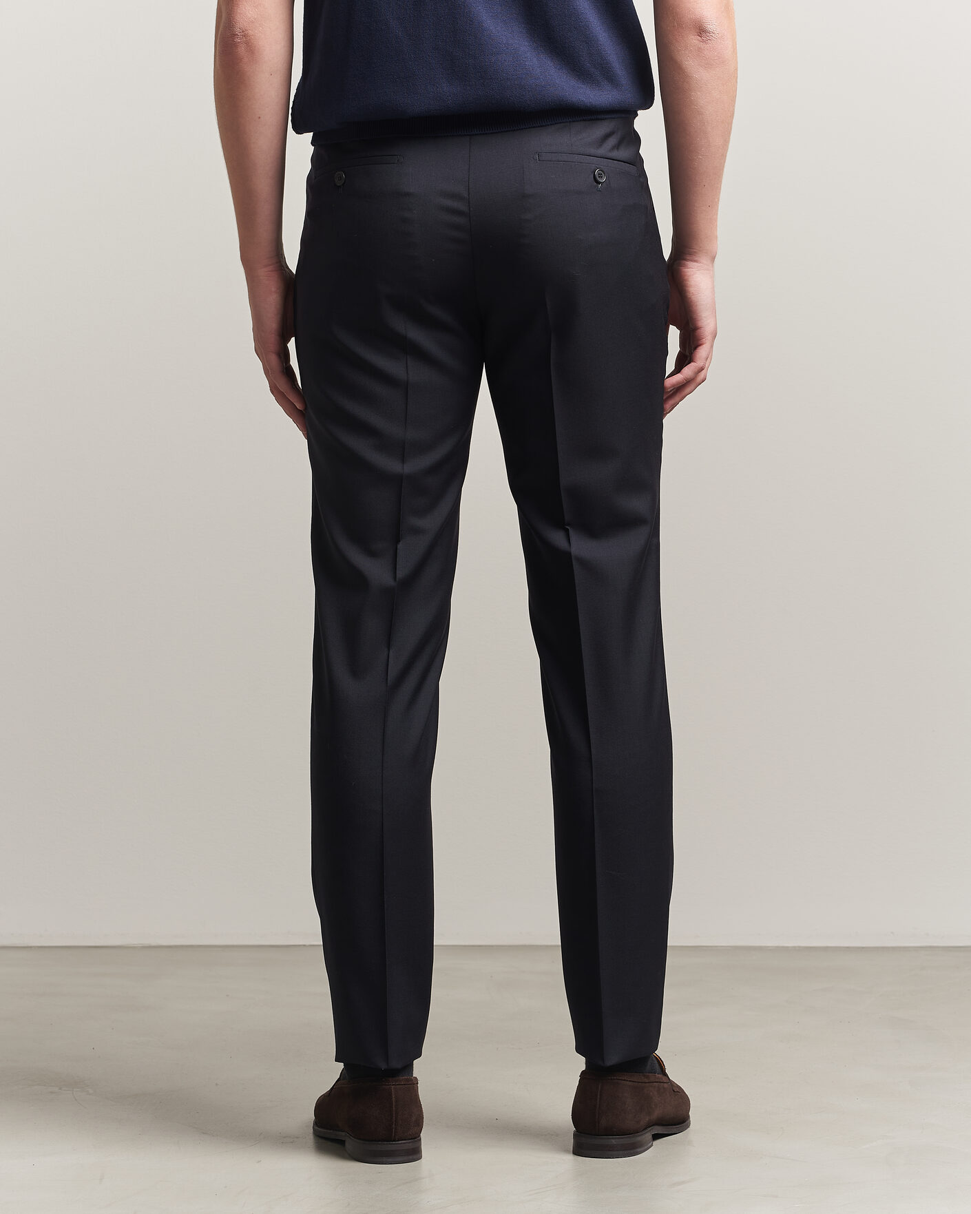 Herren | Hosen | Incotex | Regular Fit Super 100s Wool Pants Blue