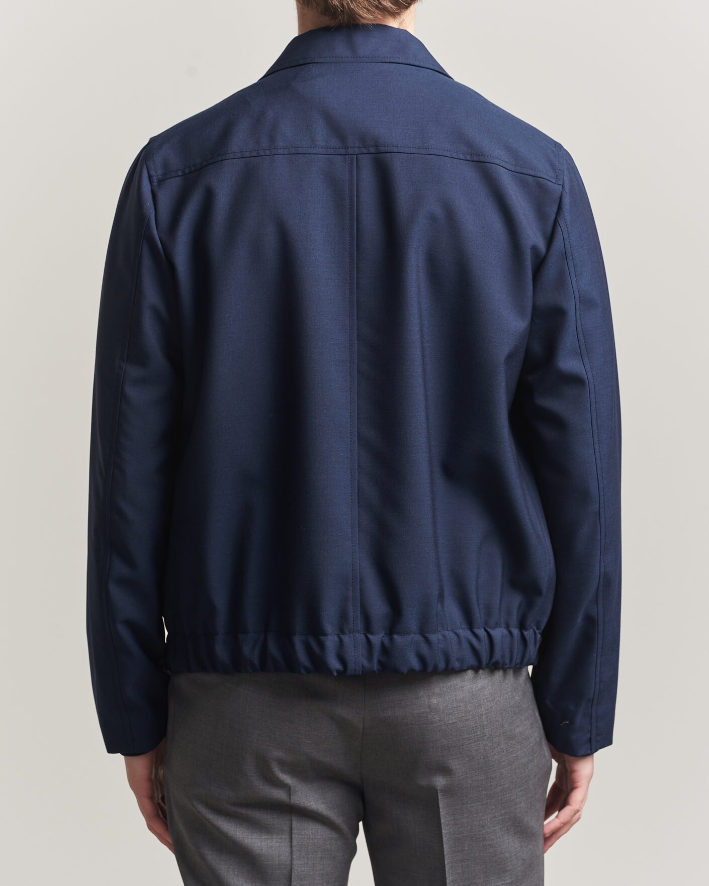 Herren | Jacken | Incotex | Primo Wool Shirt Jacket Navy