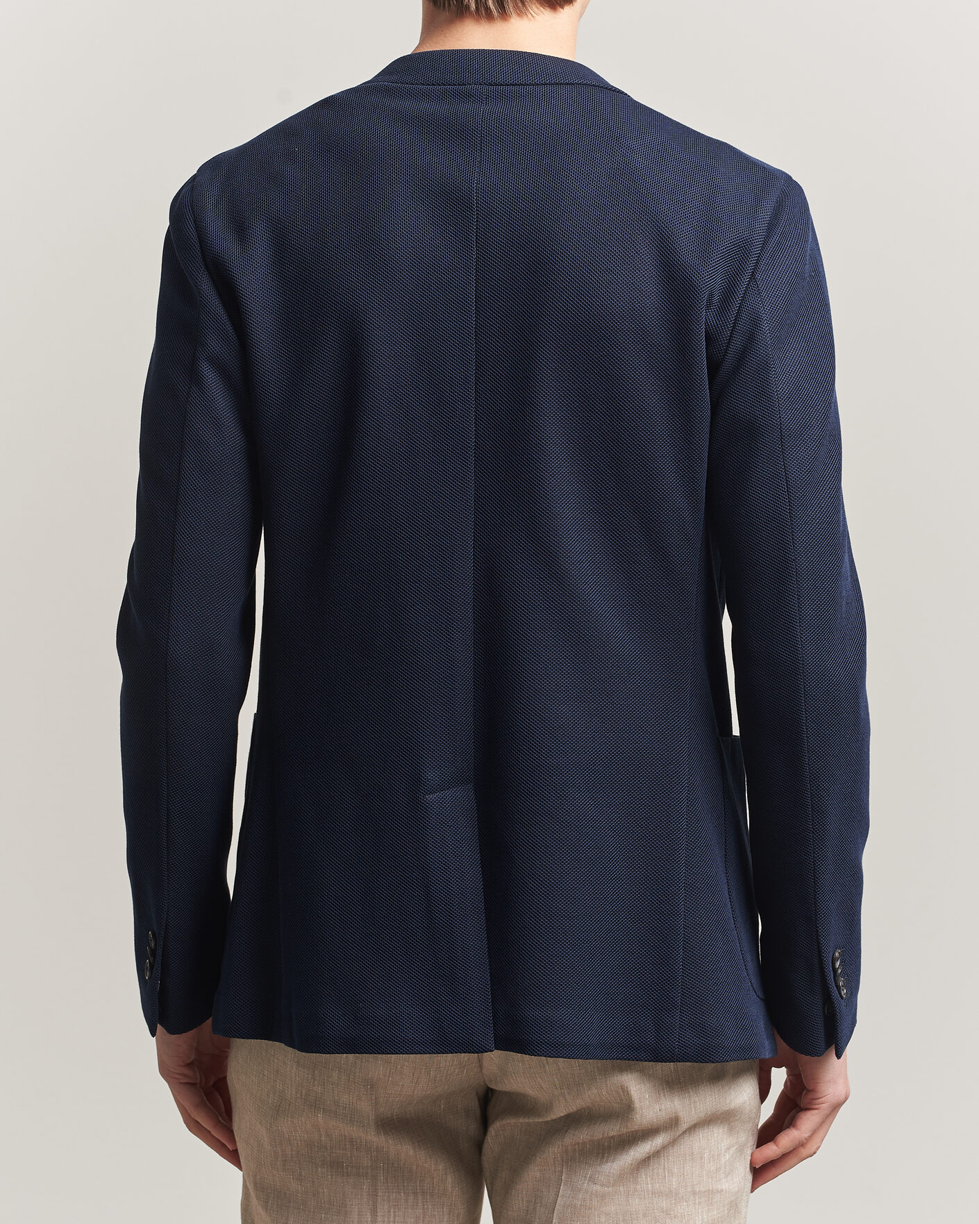 Herren | Sakkos | Incotex | Unconstructed Jersey Blazer Navy