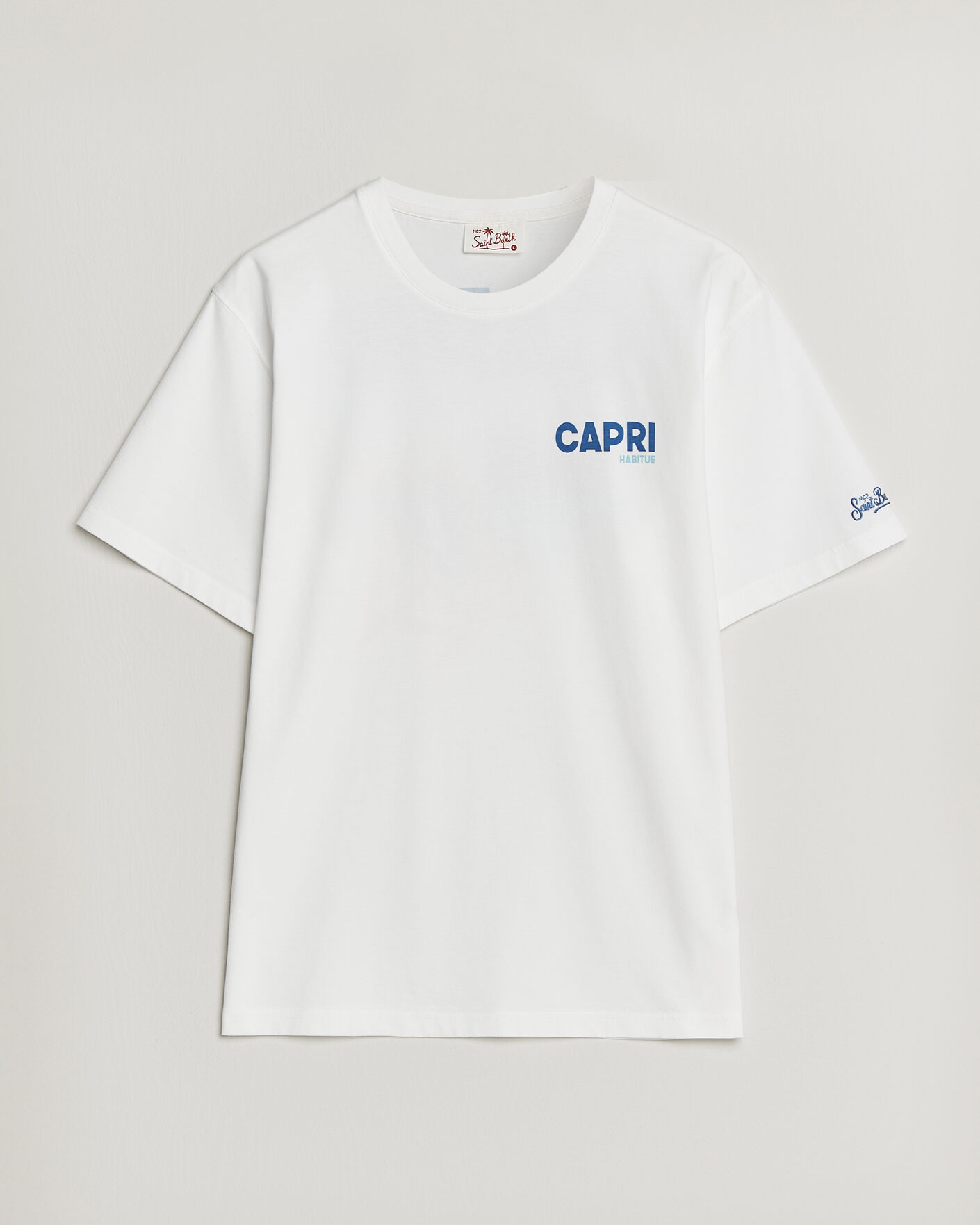 Herren | T-Shirts | MC2 Saint Barth | Back Printed Cotton T-Shirt Capri Summer