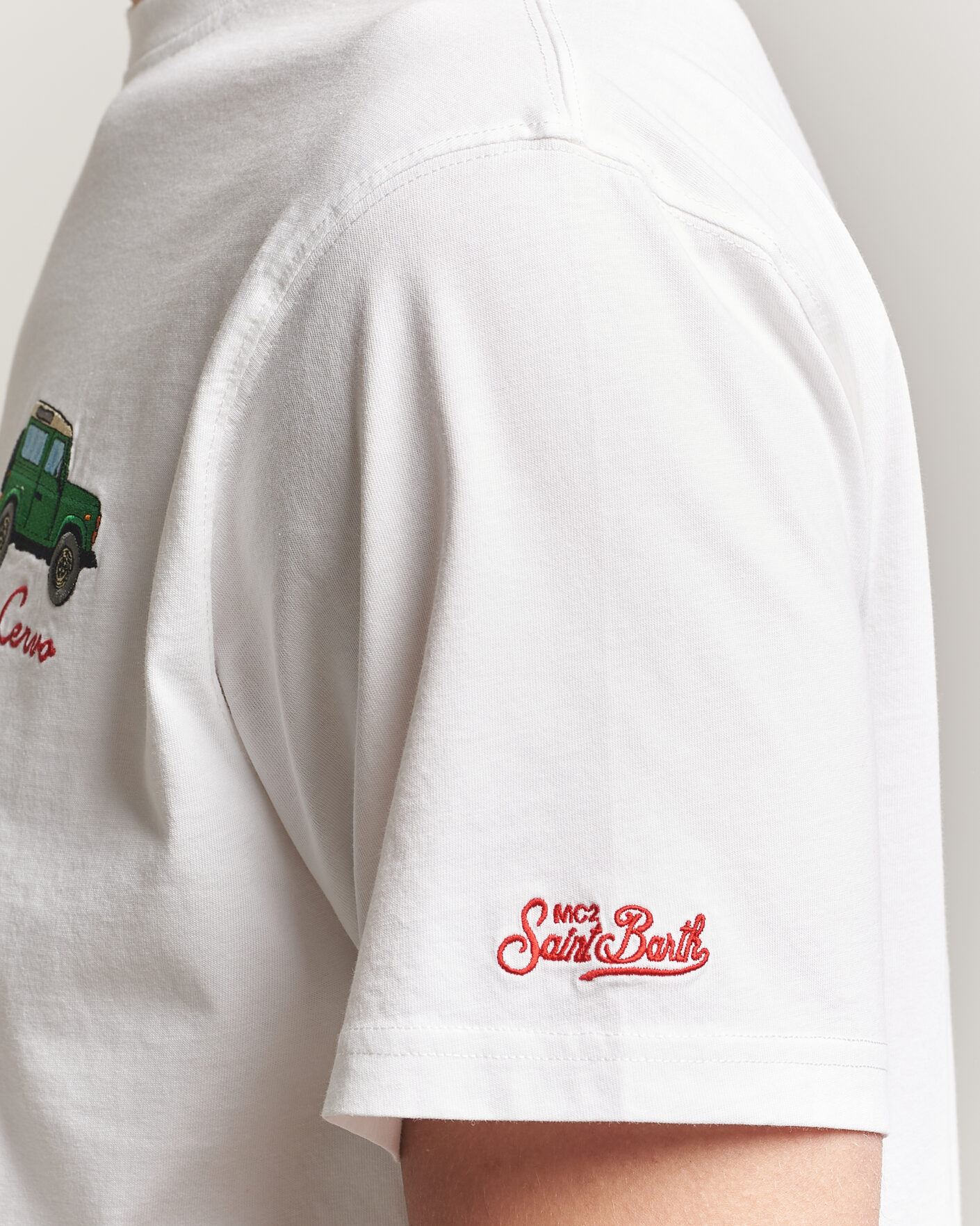 Herren | T-Shirts | MC2 Saint Barth | Printed Cotton T-Shirt Car Cervo