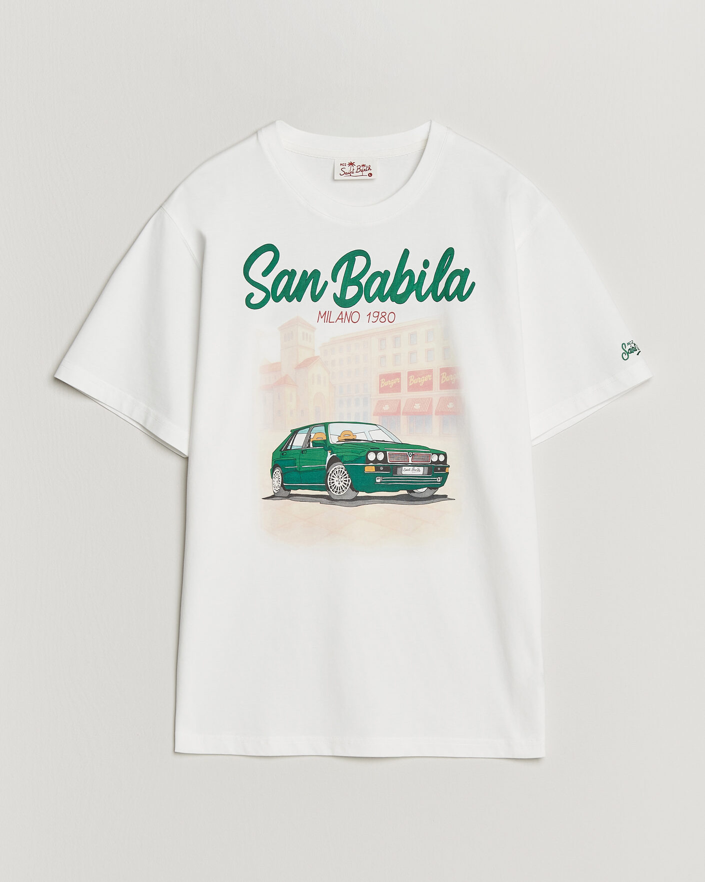 Herren | T-Shirts | MC2 Saint Barth | Printed Cotton T-Shirt San Babila Car